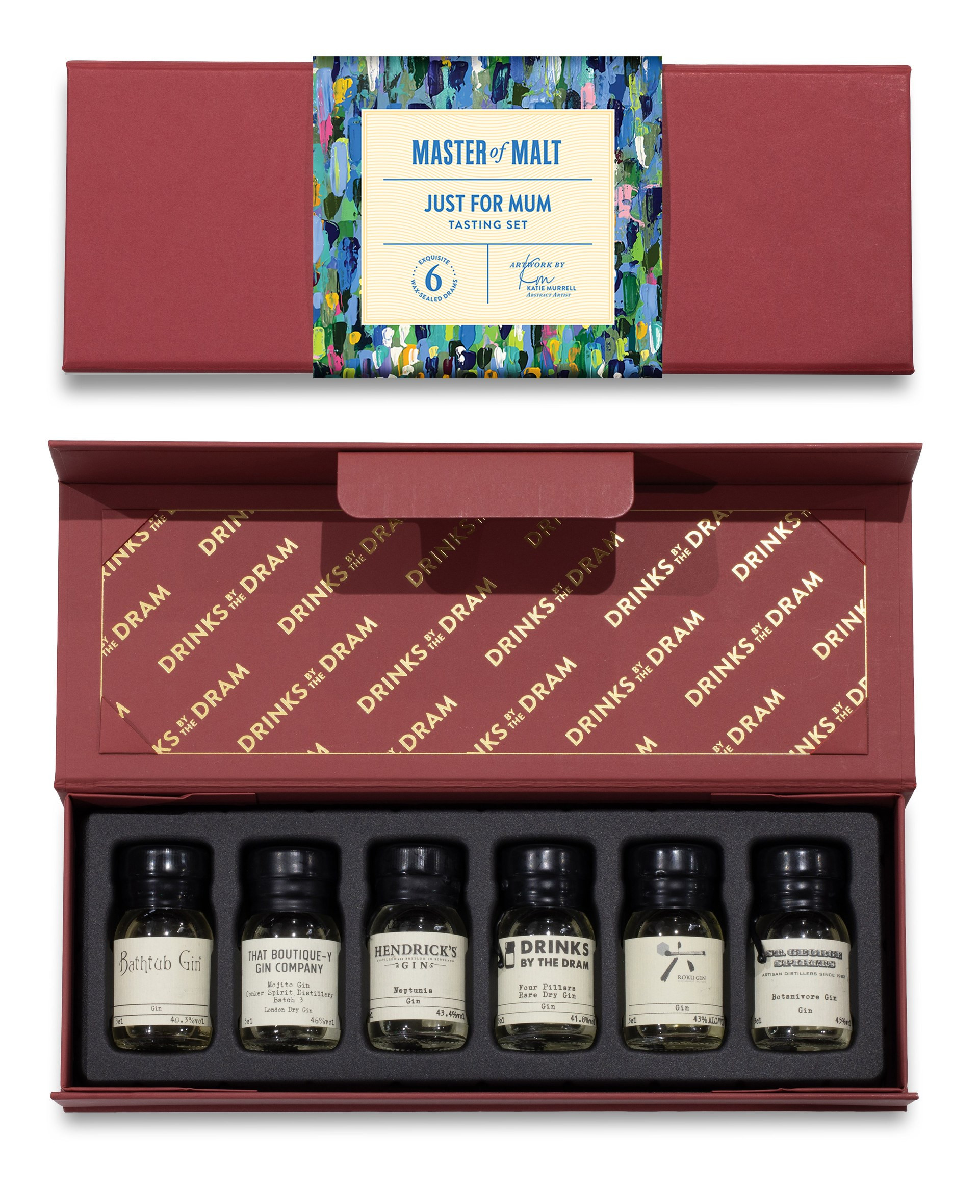 For You Mum Gin Tasting Set (Red) 18cl