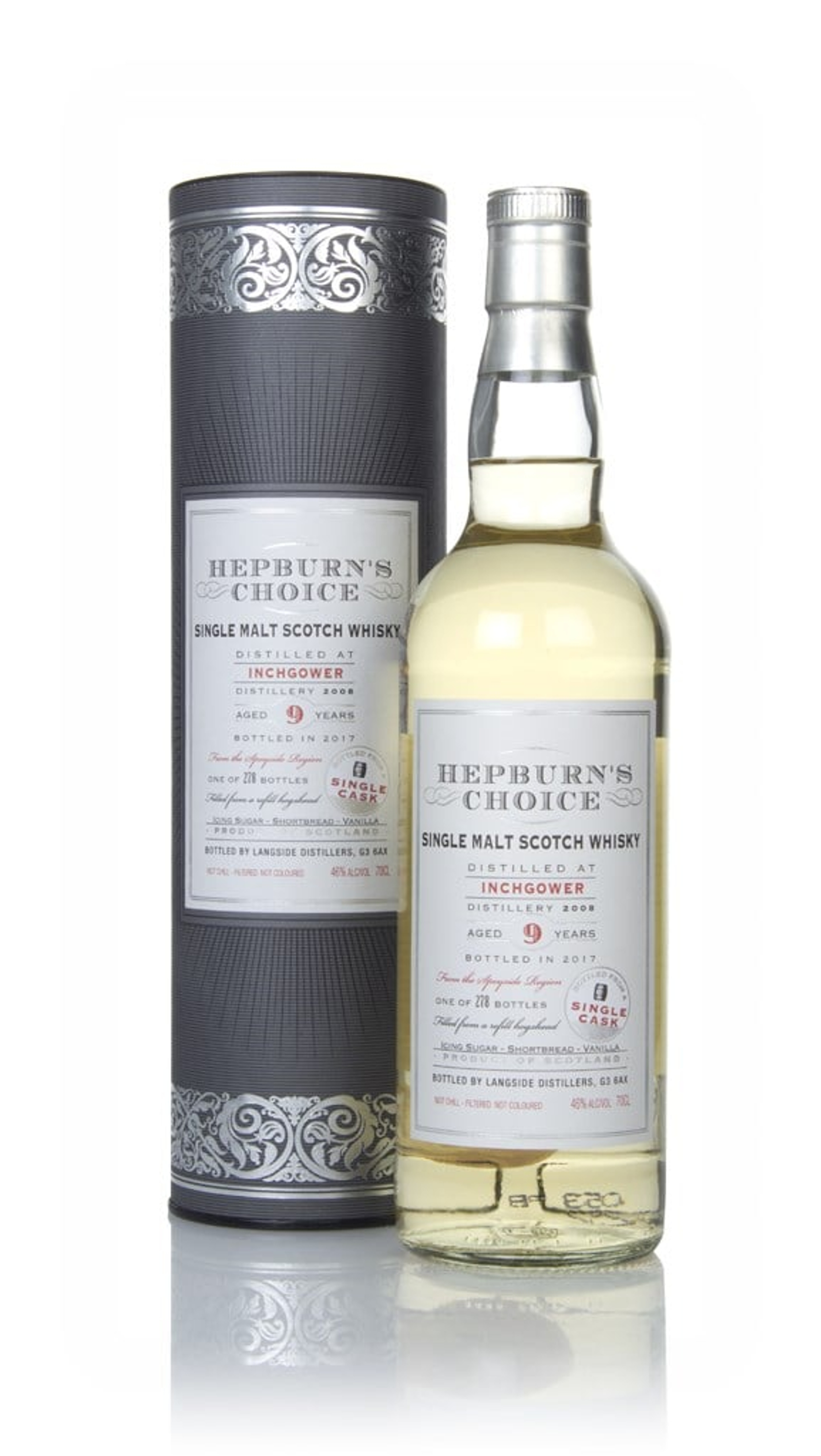 Inchgower 9 Year Old 2008 - Hepburn's Choice (Langside) 70cl