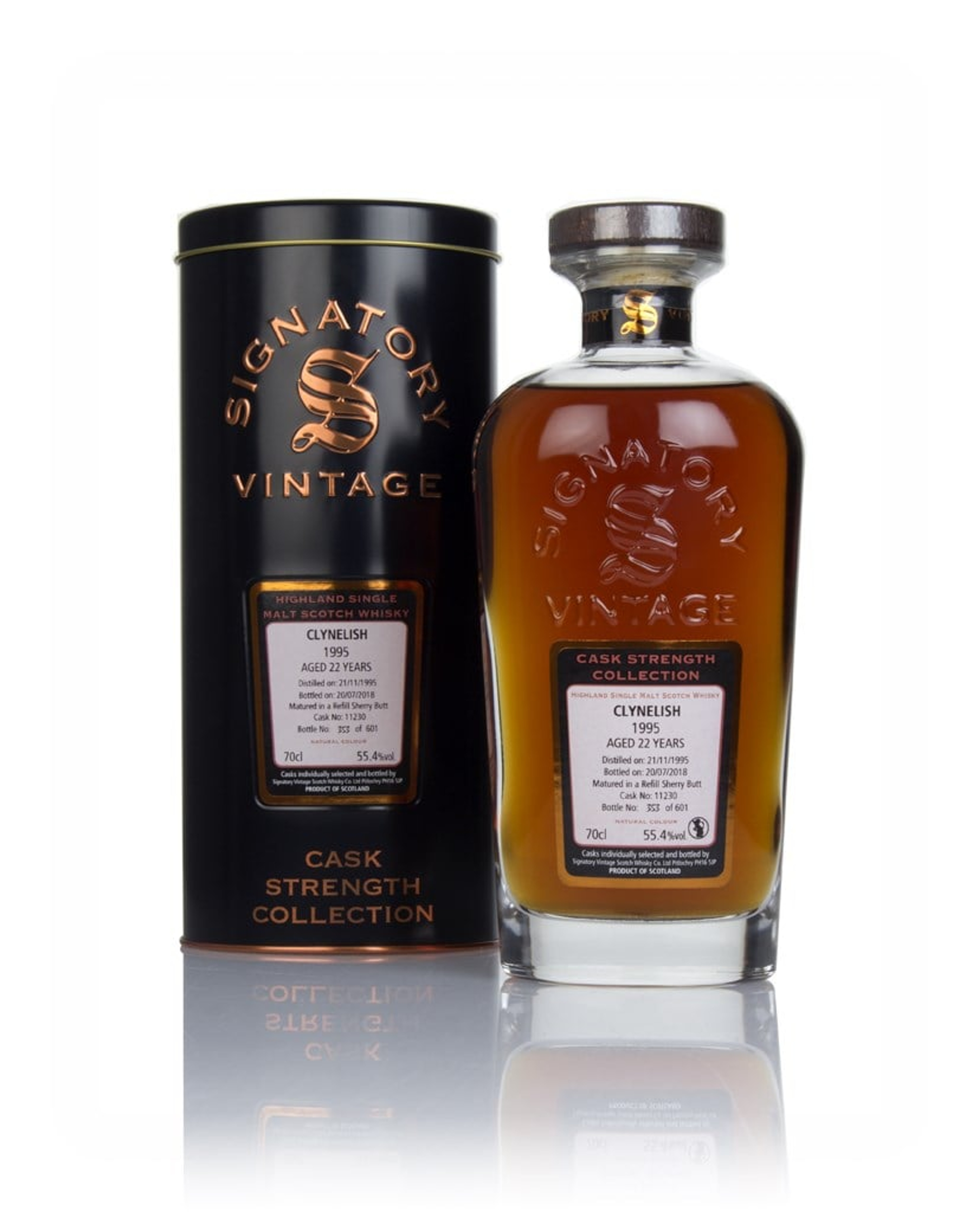 Clynelish 22 Year Old 1995 (cask 11230) - Cask Strength Collection (Signatory) 70cl