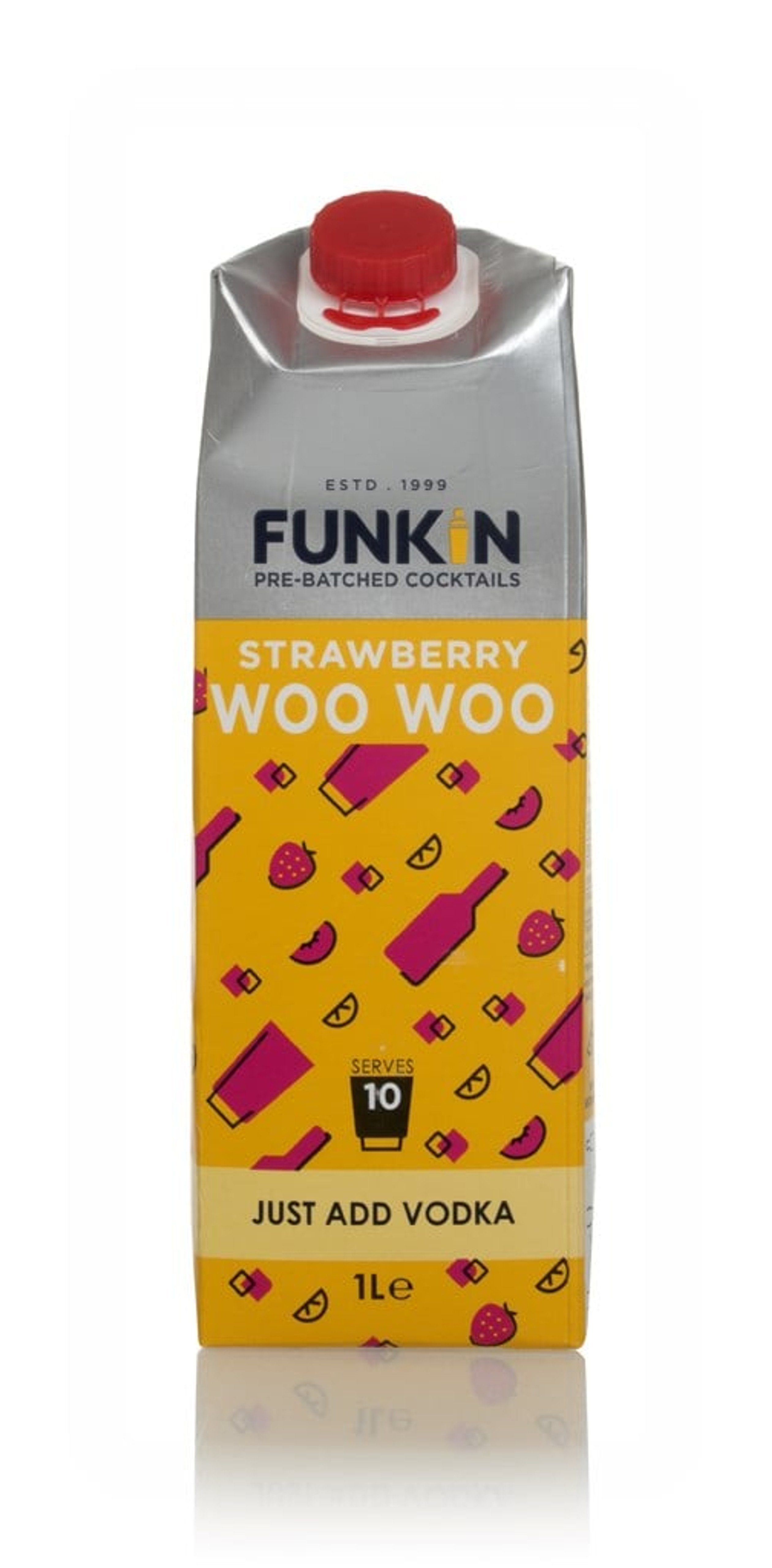 Funkin Strawberry Woo Woo Cocktail Mixer 100cl