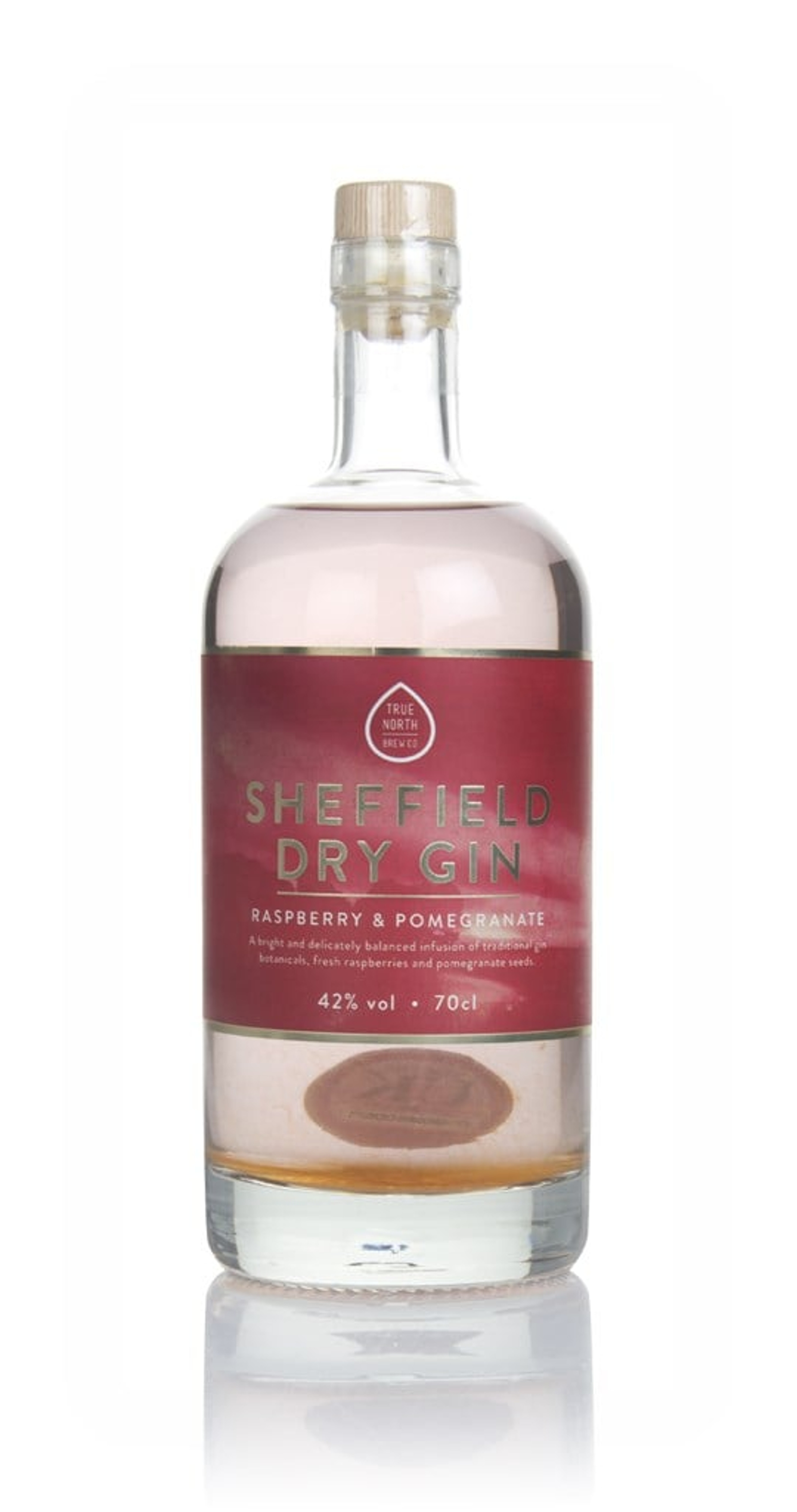 True North Raspberry & Pomegranate Sheffield Dry Gin 70cl