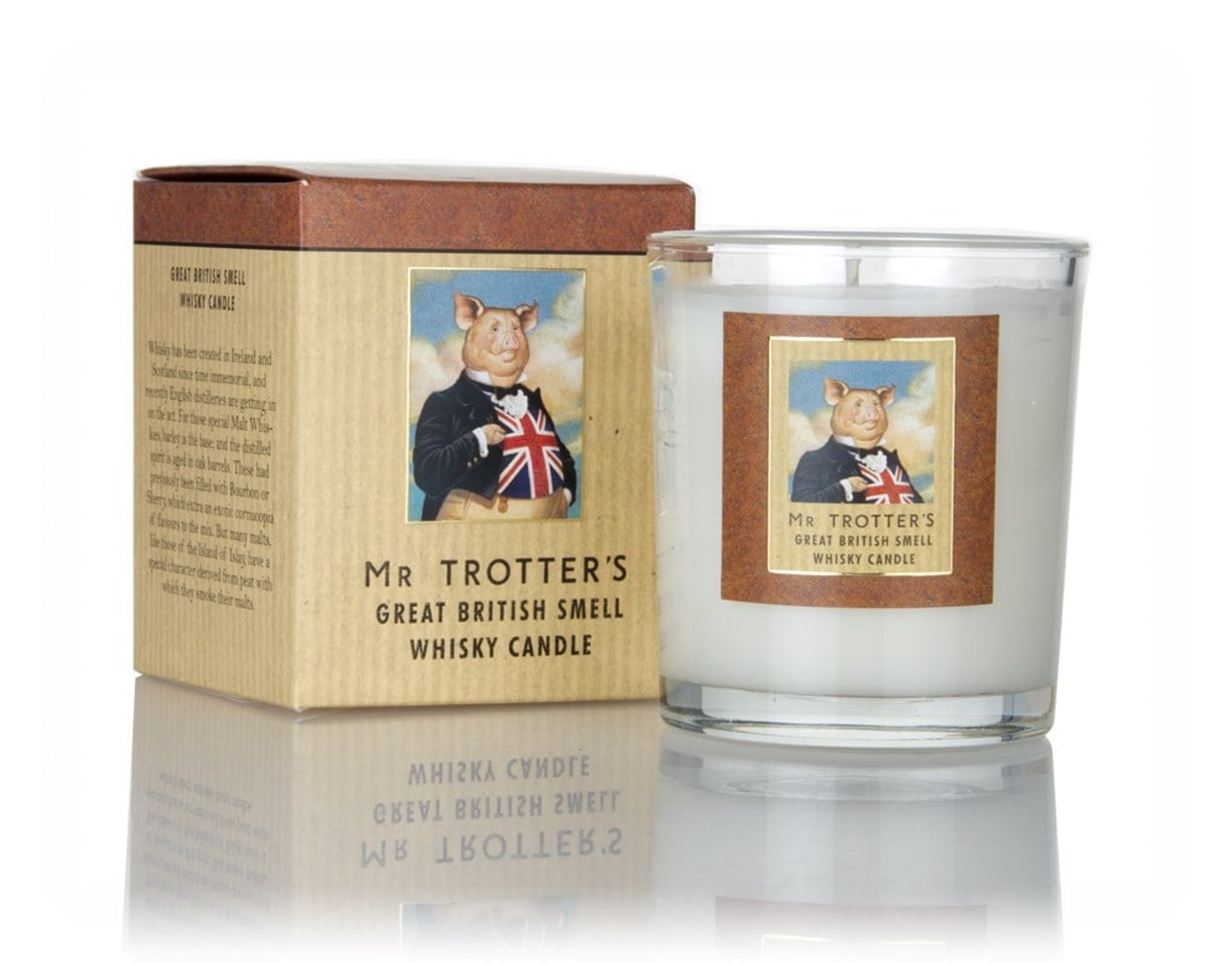 Mr Trotter's Whisky Candle - Glass