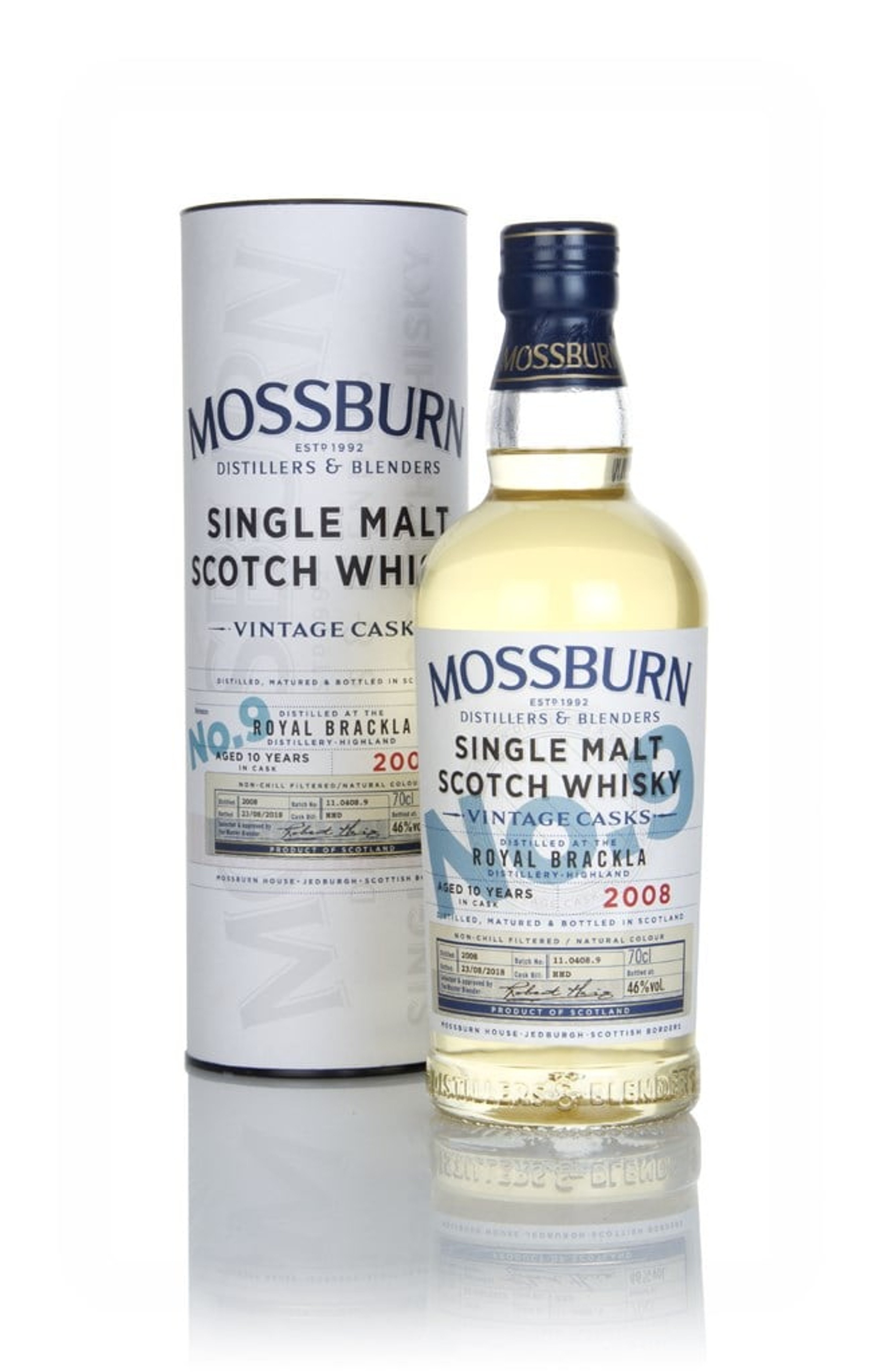 Royal Brackla 10 Year Old 2008 - Vintage Casks (Mossburn) 70cl