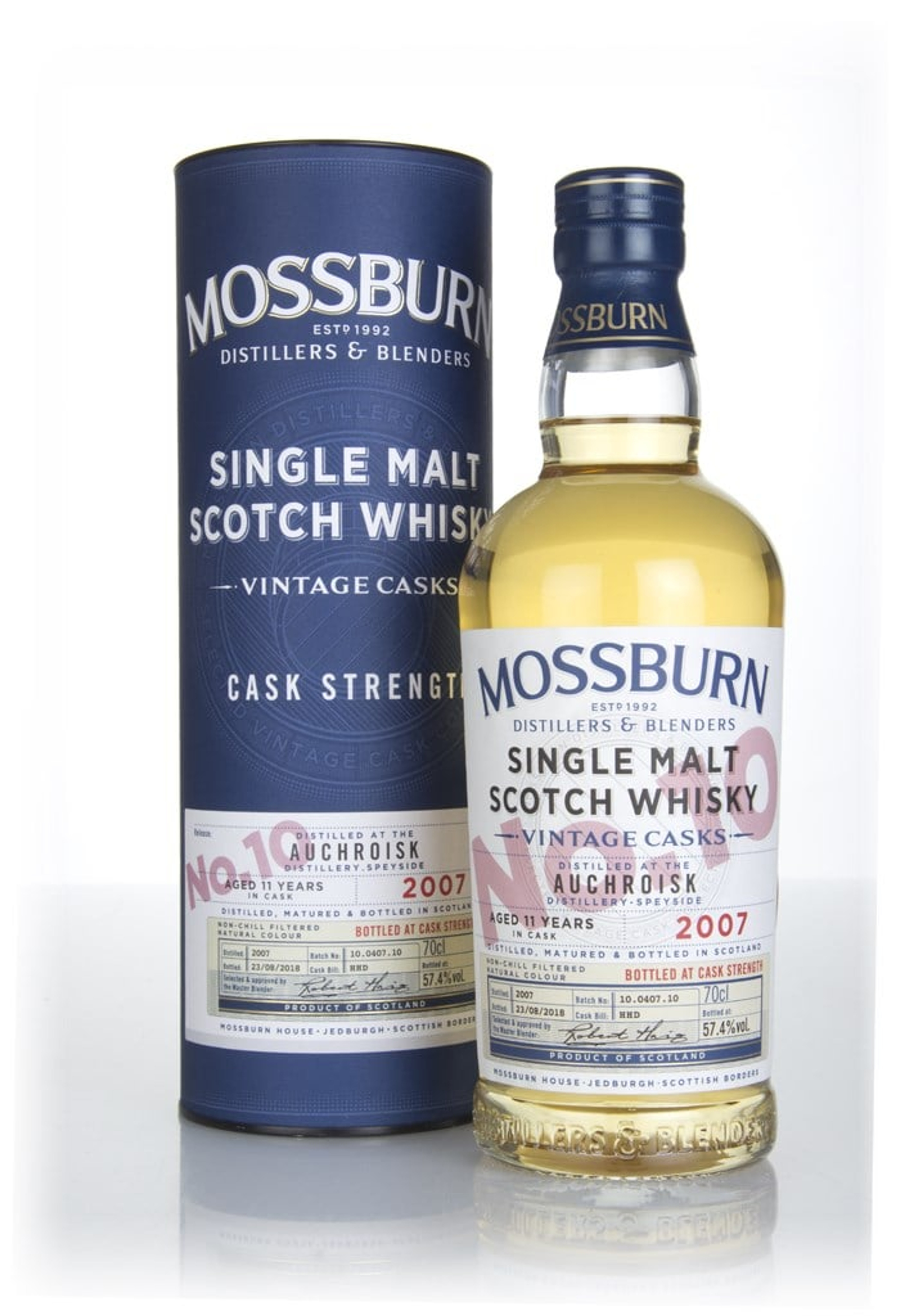 Auchroisk 11 Year Old 2007 - Cask Strength (Mossburn) 70cl