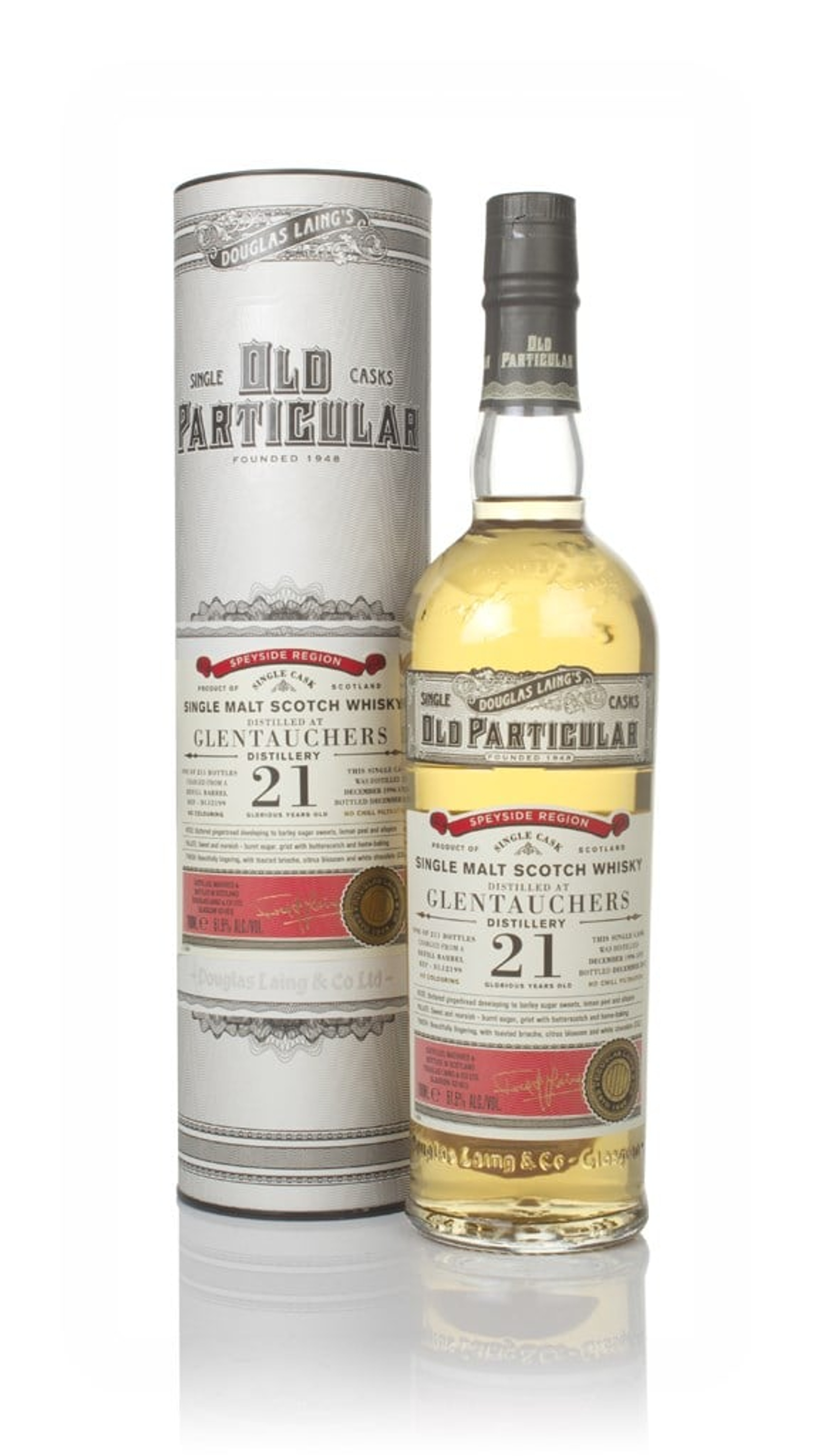 Glentauchers 21 Year Old 2007 (cask 12199) - Old Particular (Douglas Laing) 70cl
