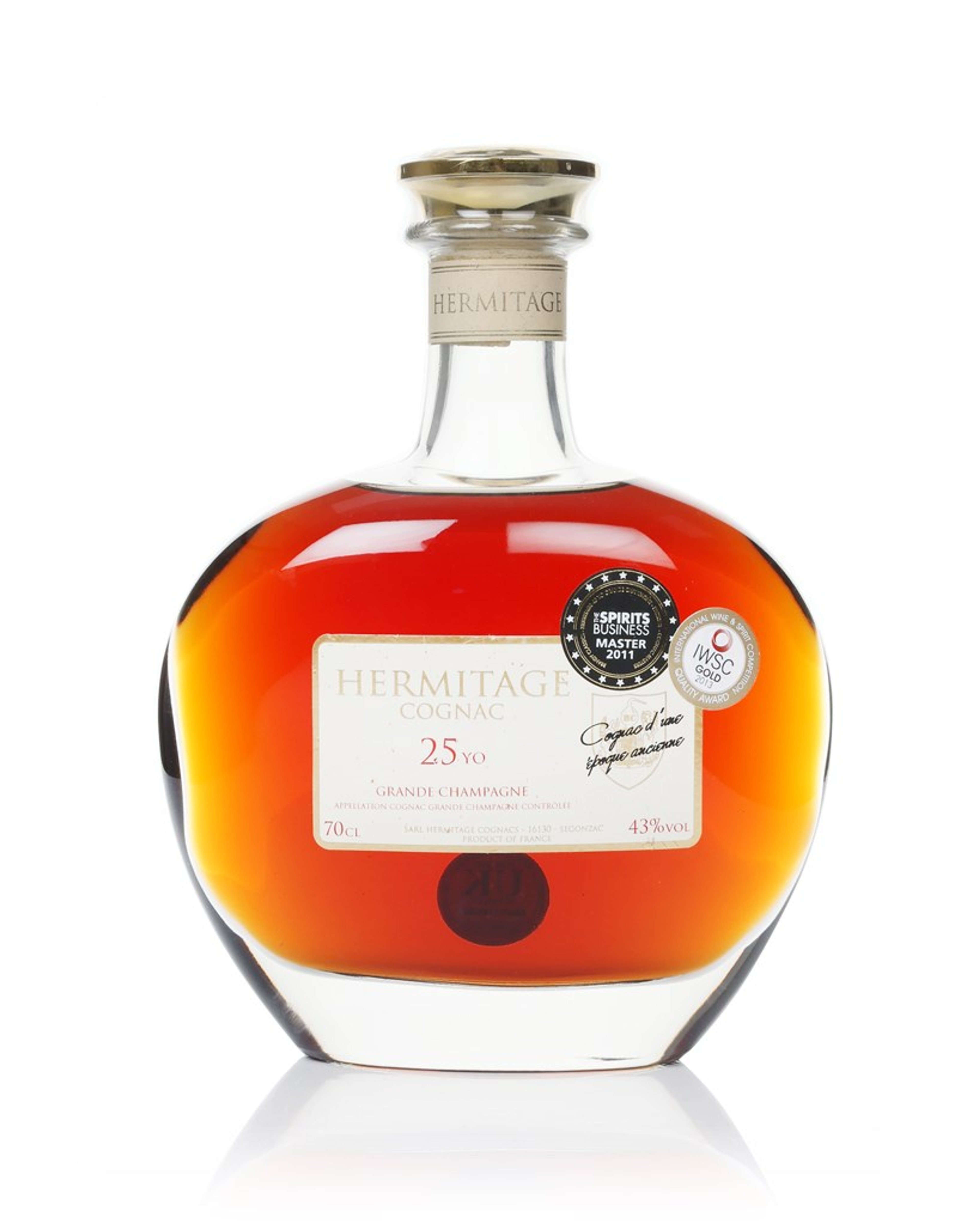 Hermitage 25 Year Old Segonzac Grande Champagne Cognac 70cl