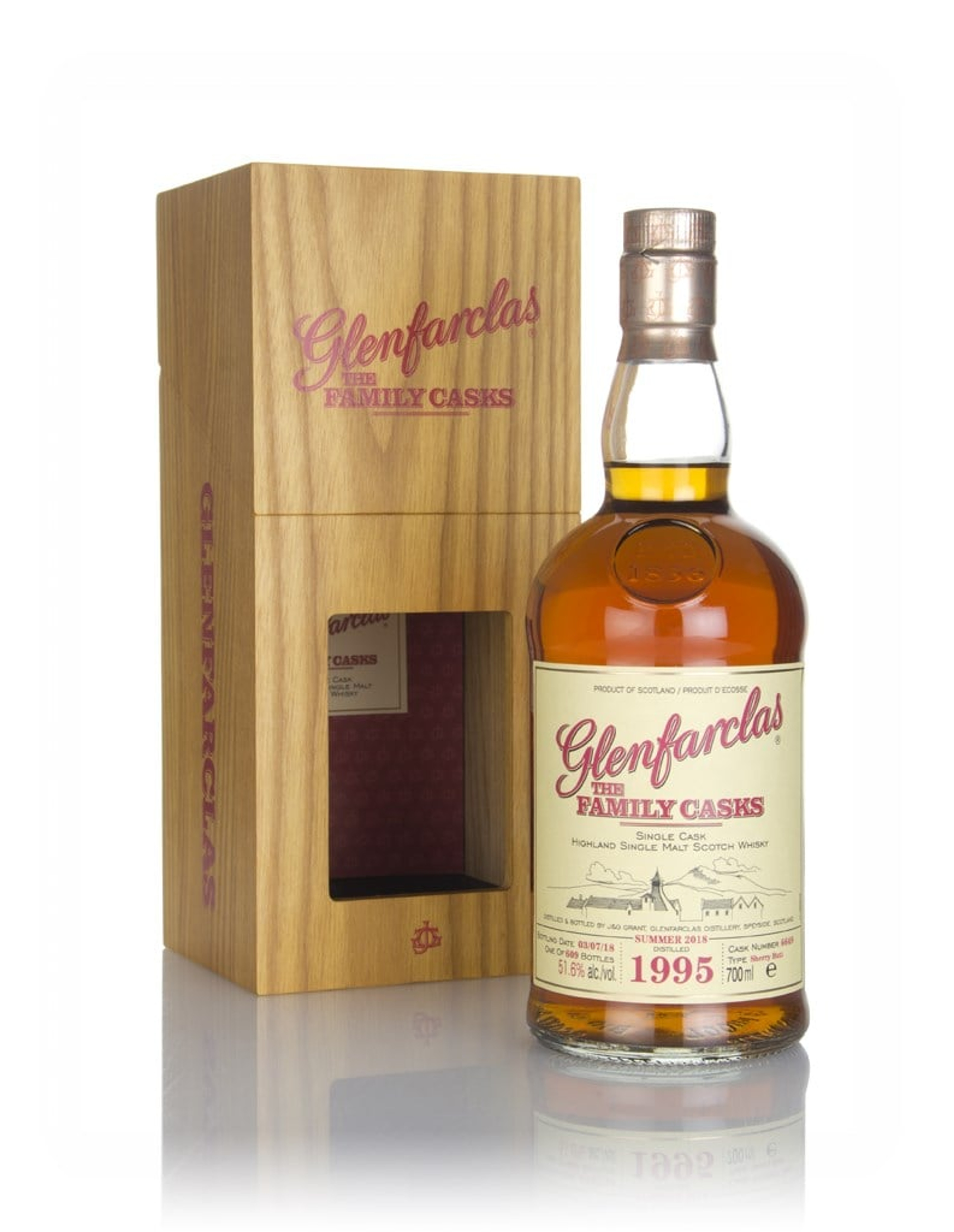 Glenfarclas 1995 (cask 6649) Family Cask Summer 2018 Release 70cl