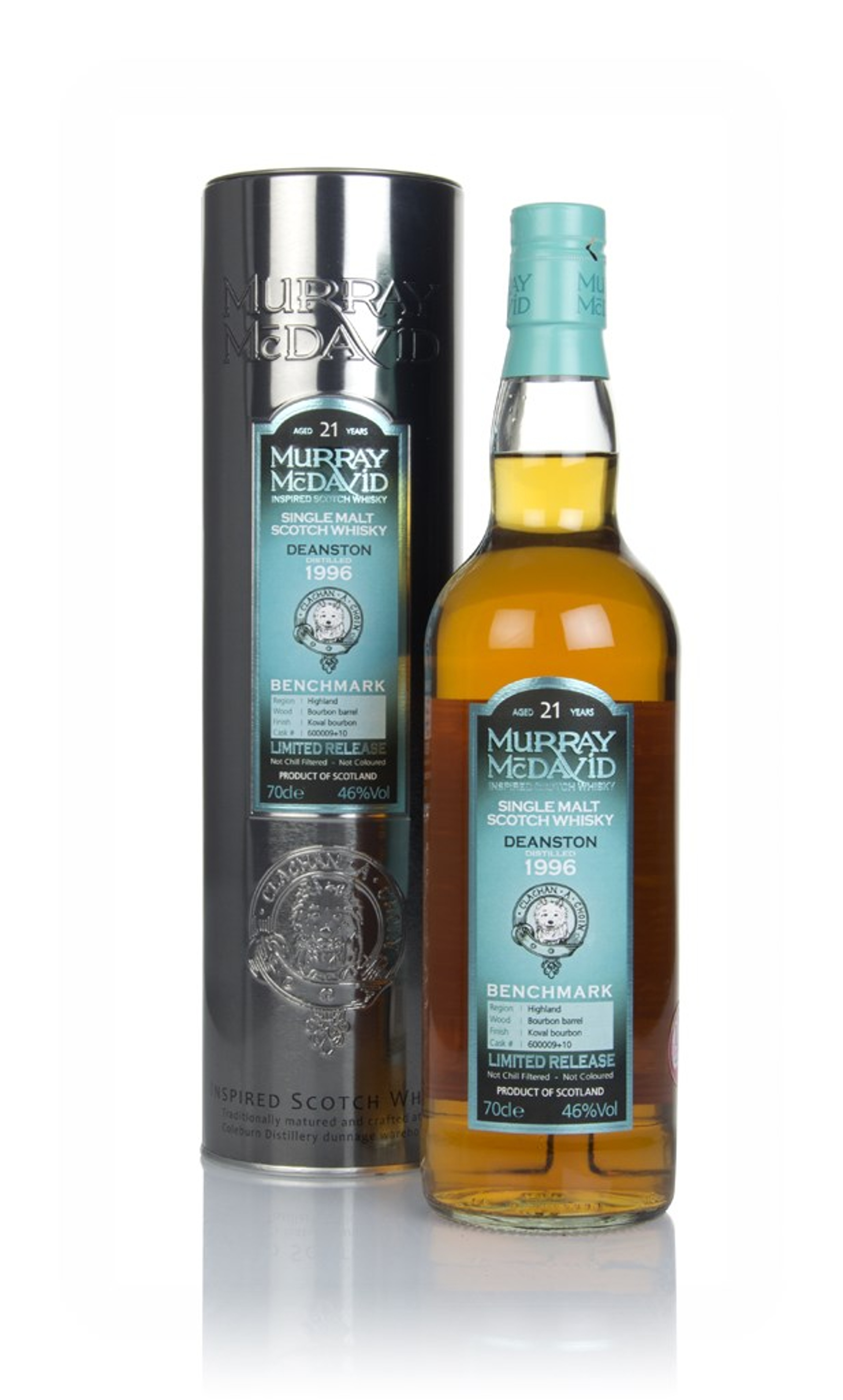 Deanston 21 Year Old 1996 (casks 600009 & 10) - Benchmark (Murray McDavid) 70cl