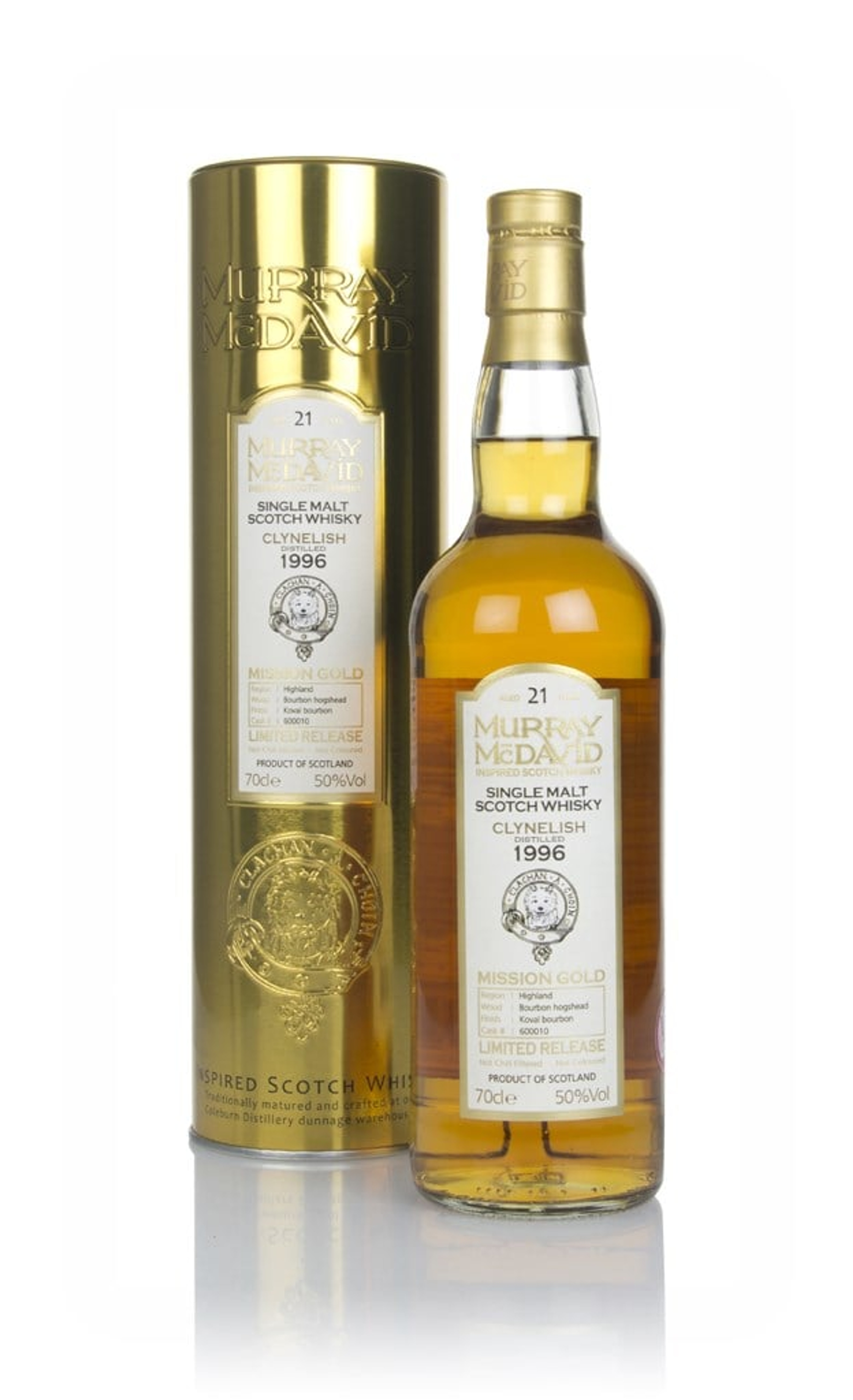 Clynelish 21 Year Old 1996 (cask 600010) - Mission Gold (Murray McDavid) 70cl