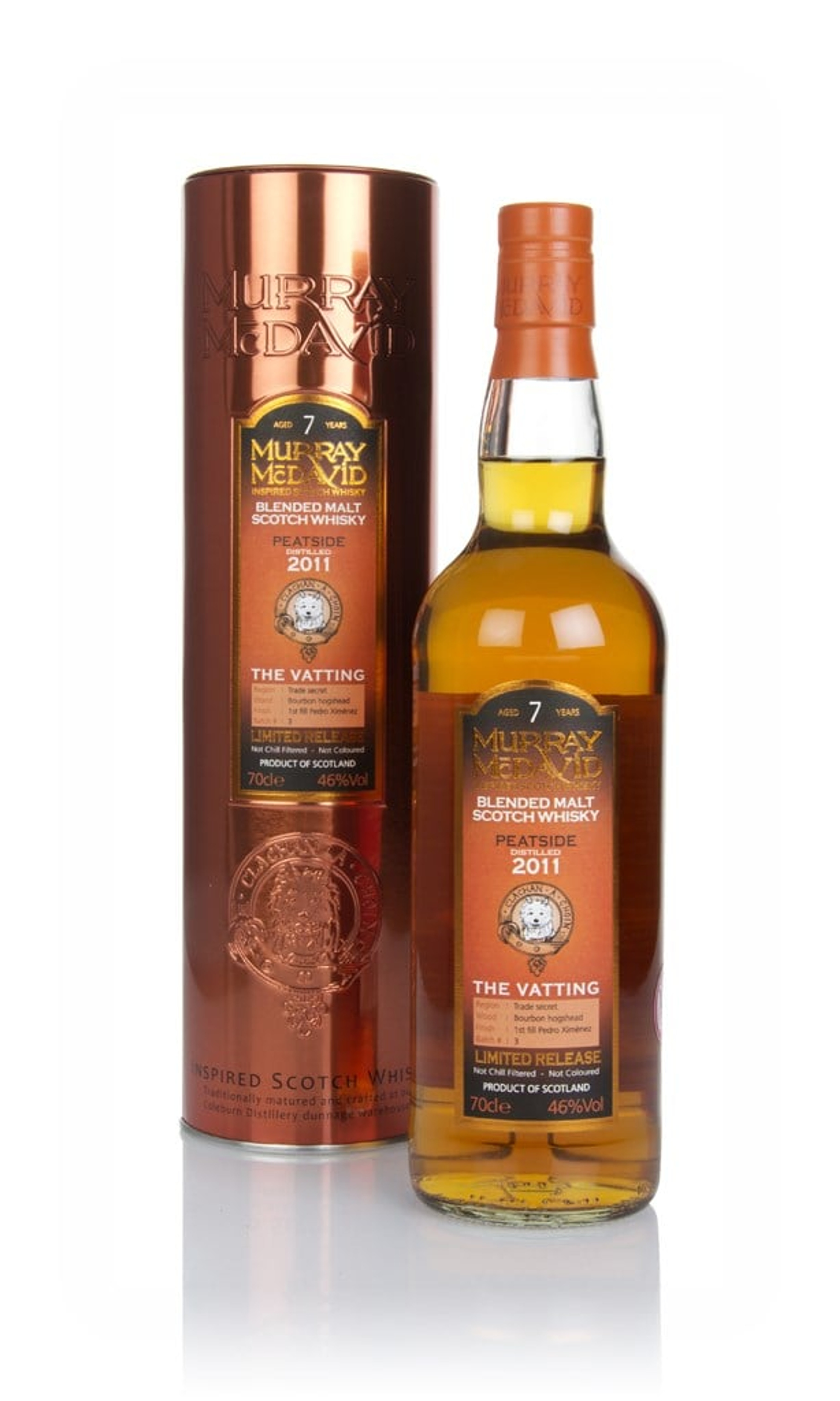 Peatside 7 Year Old 2011 - The Vatting (Murray McDavid) 70cl