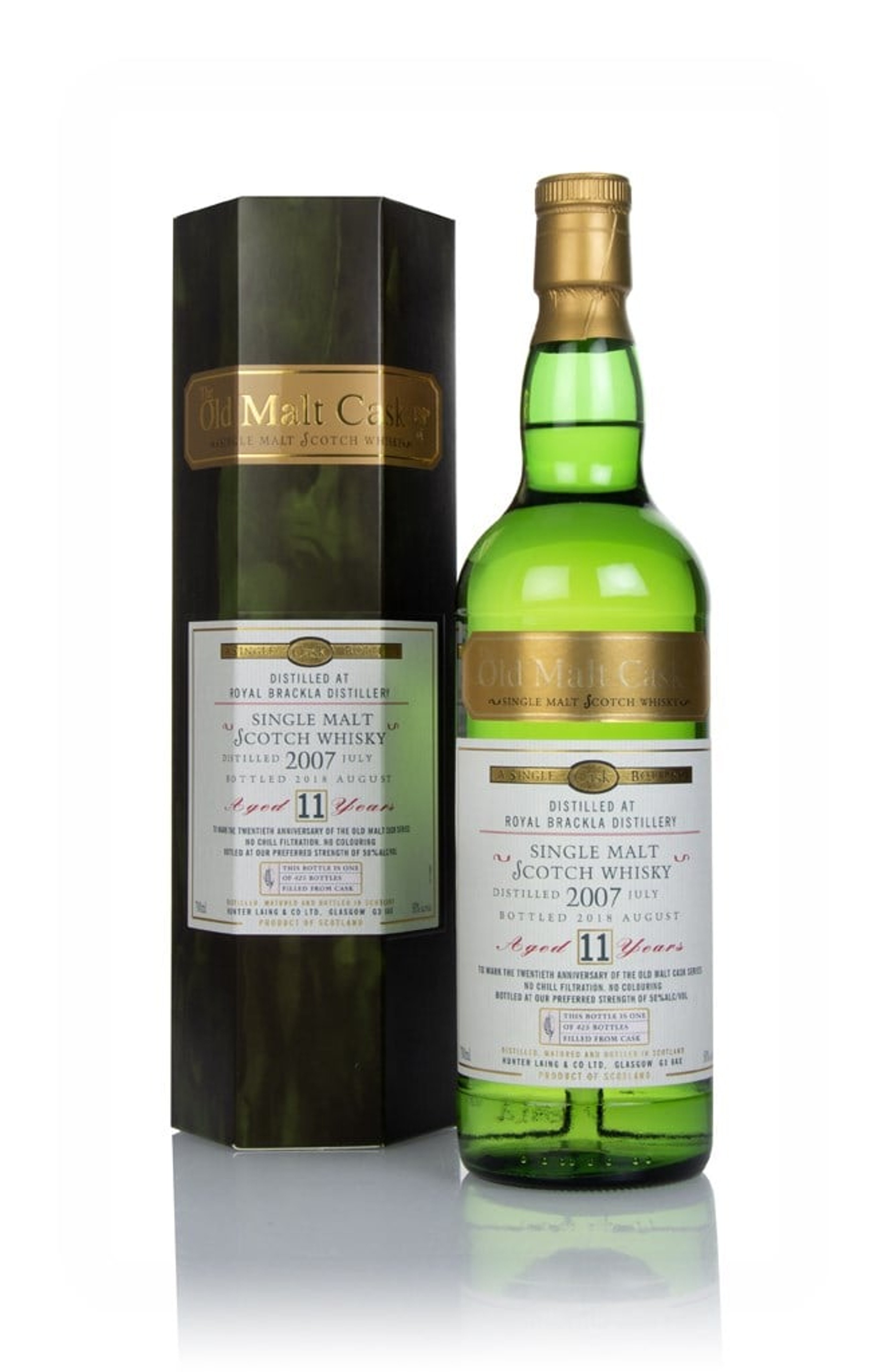 Royal Brackla 11 Year Old 2007 - Old Malt Cask (Hunter Laing) 70cl
