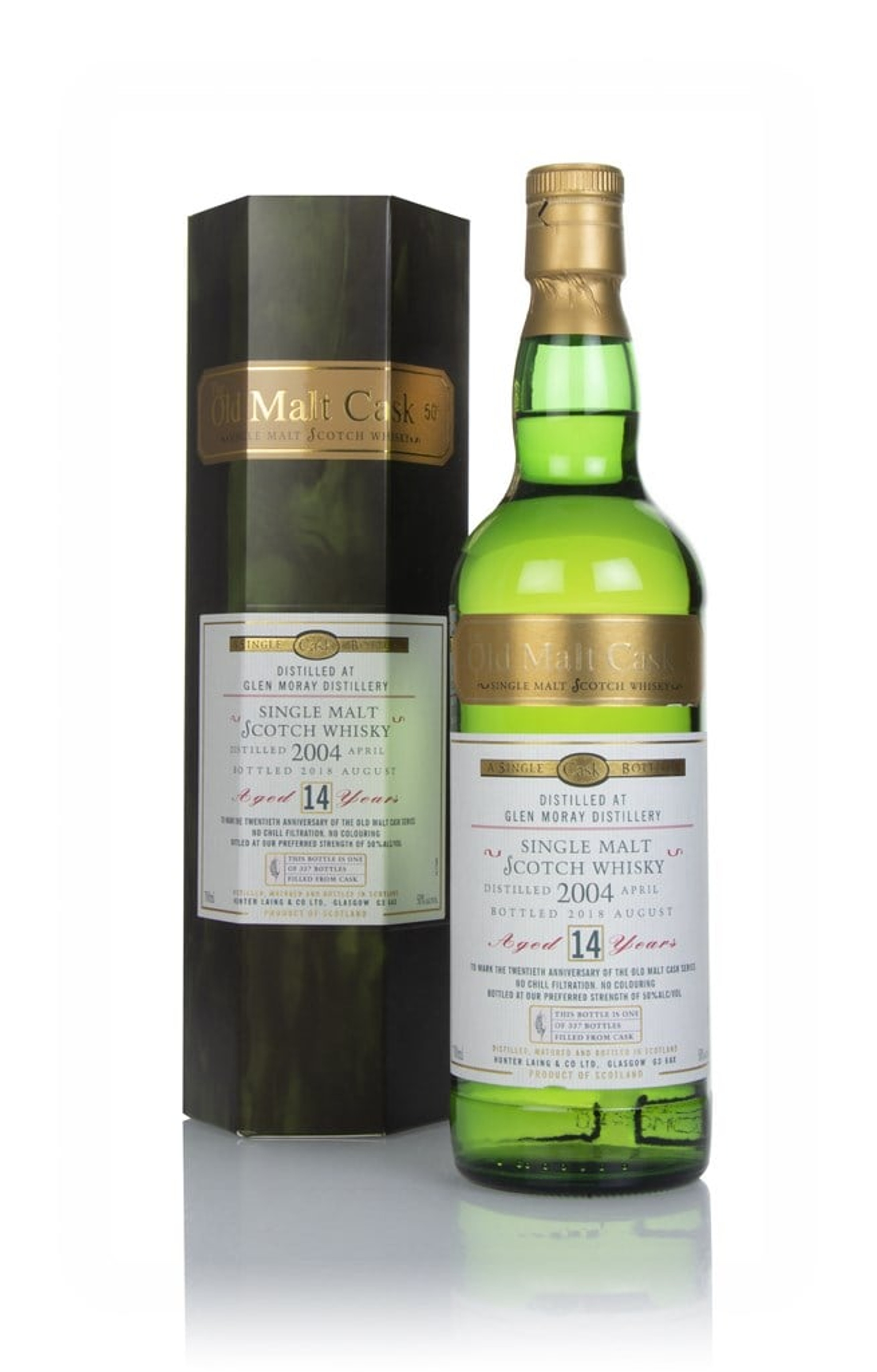 Glen Moray 14 Year Old 2004 - Old Malt Cask (Hunter Laing) 70cl