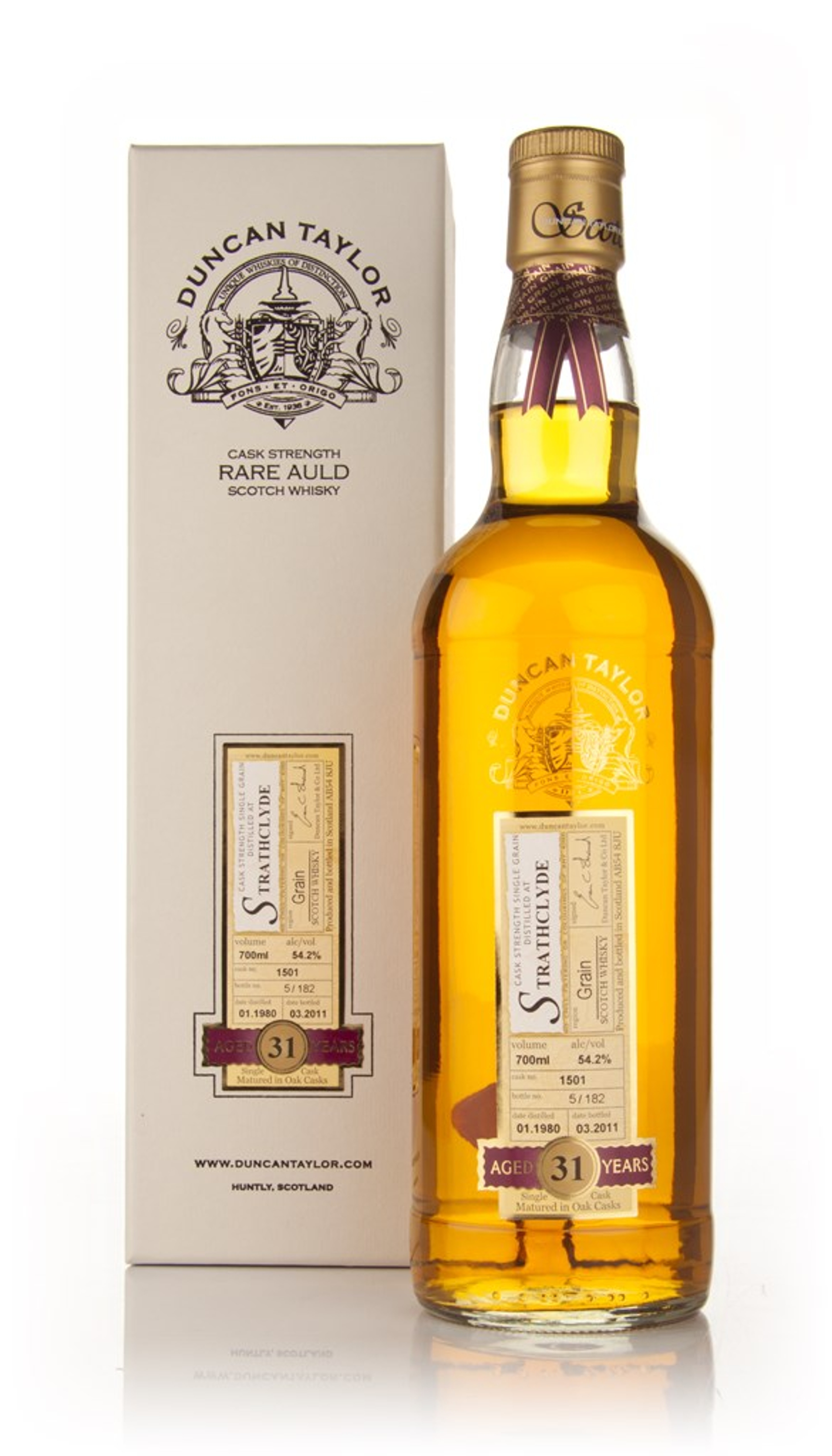 Strathclyde 31 Year Old 1980 Cask 1501 - Rare Auld (Duncan Taylor) 70cl