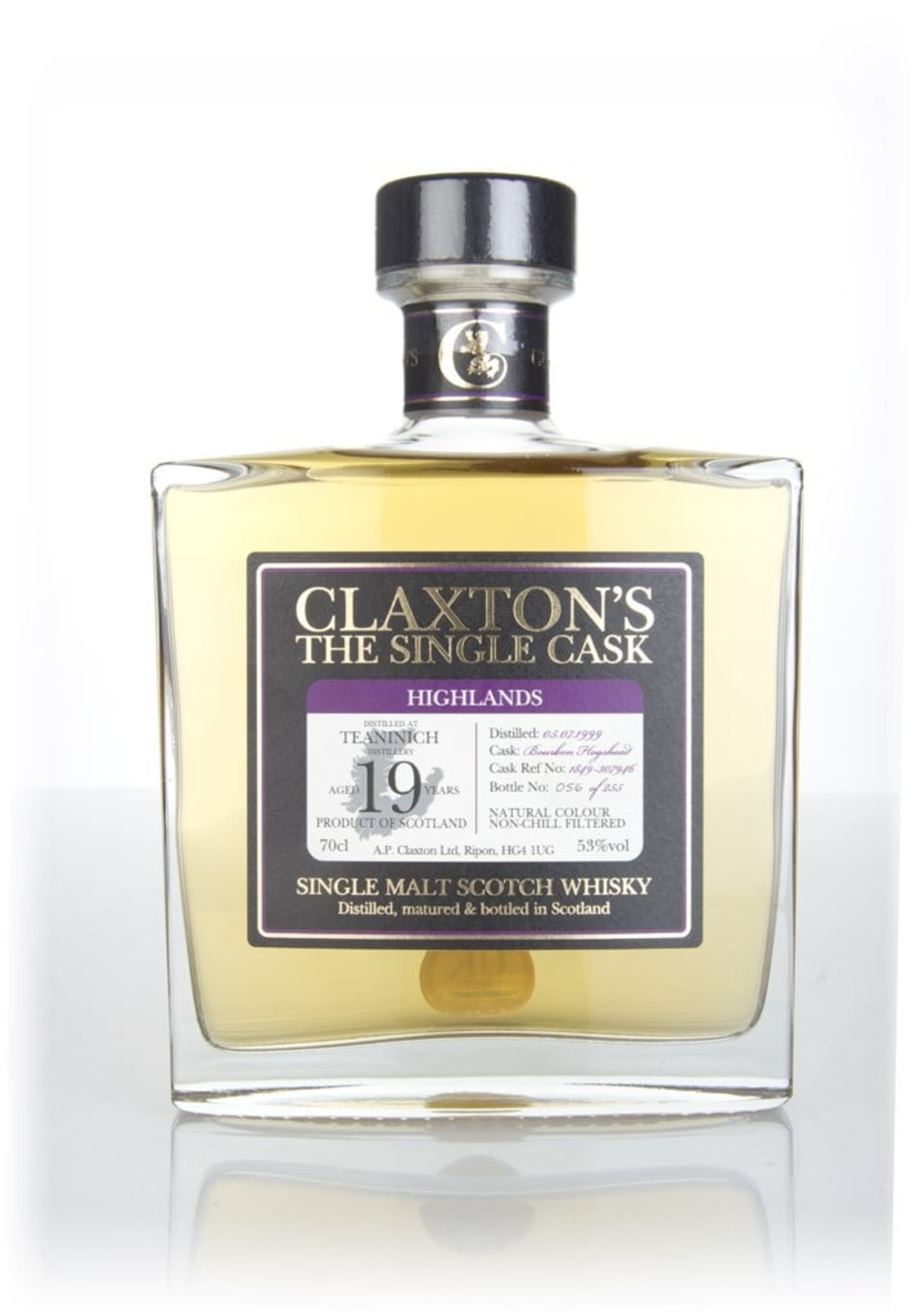 Teaninich 19 Year Old 1999 (cask #1849-307946) - Claxton's 70cl