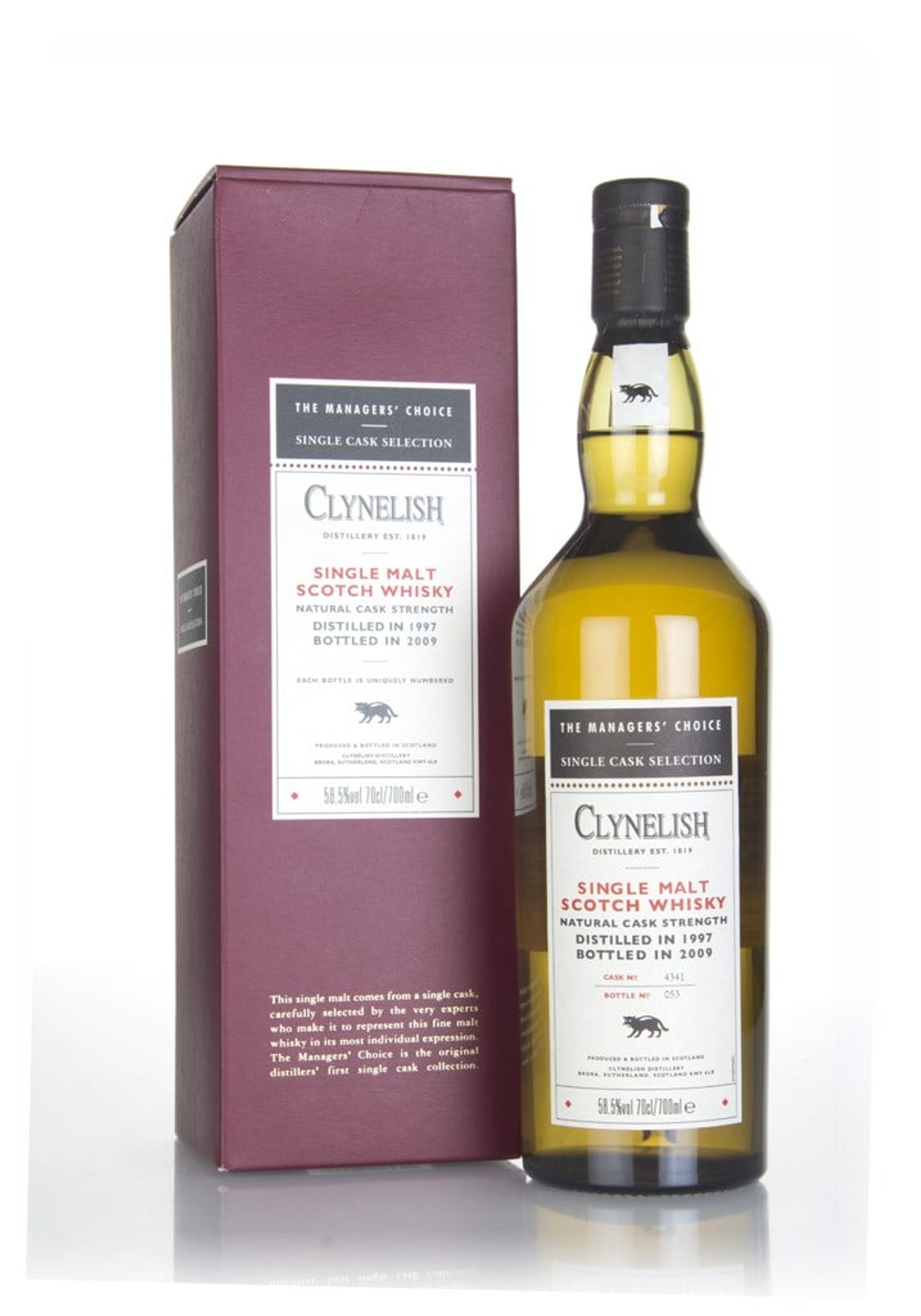 Clynelish 1997 - The Managers' Choice 70cl