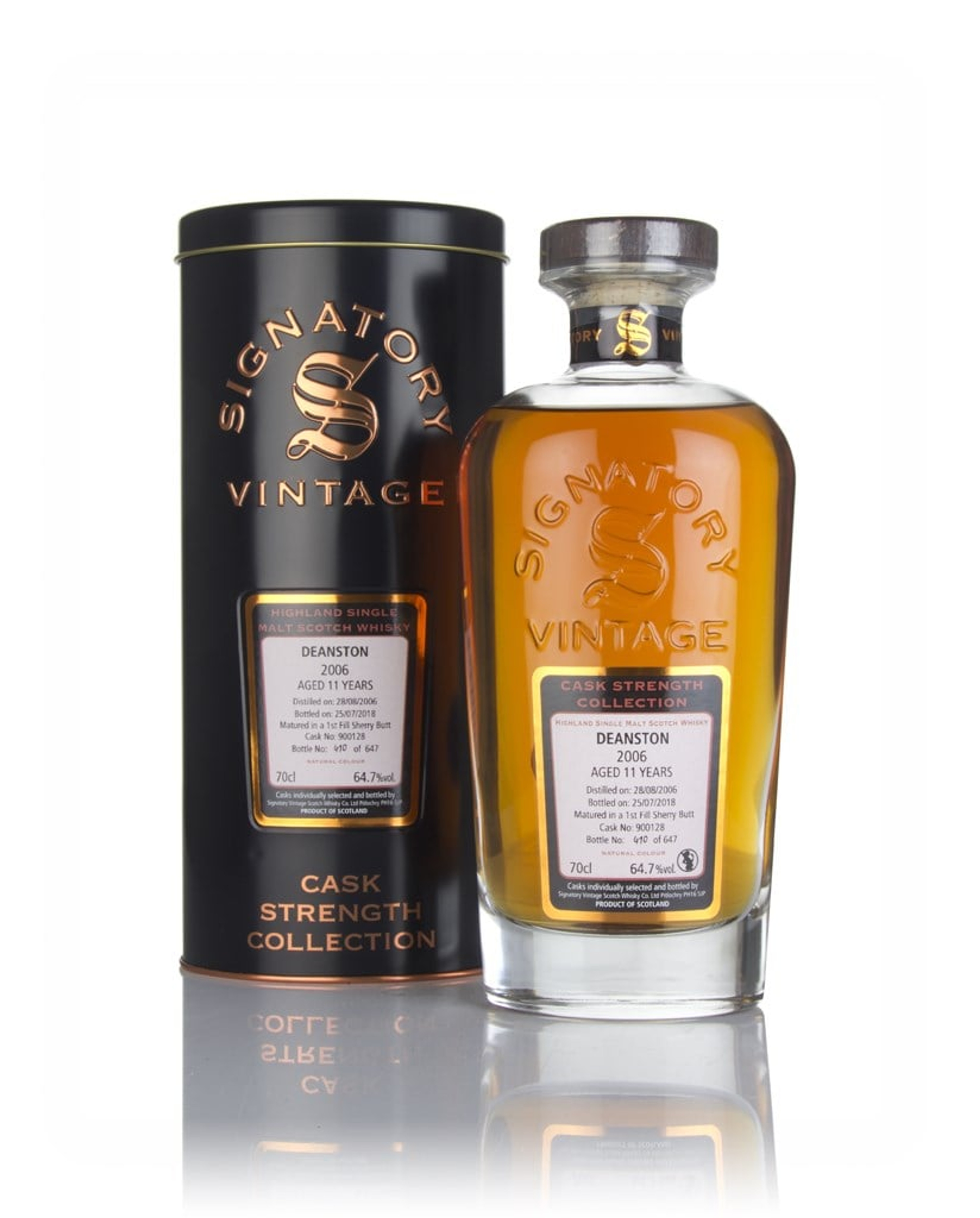 Deanston 11 Year Old 2006 (cask 900128) - Cask Strength Collection (Signatory) 70cl