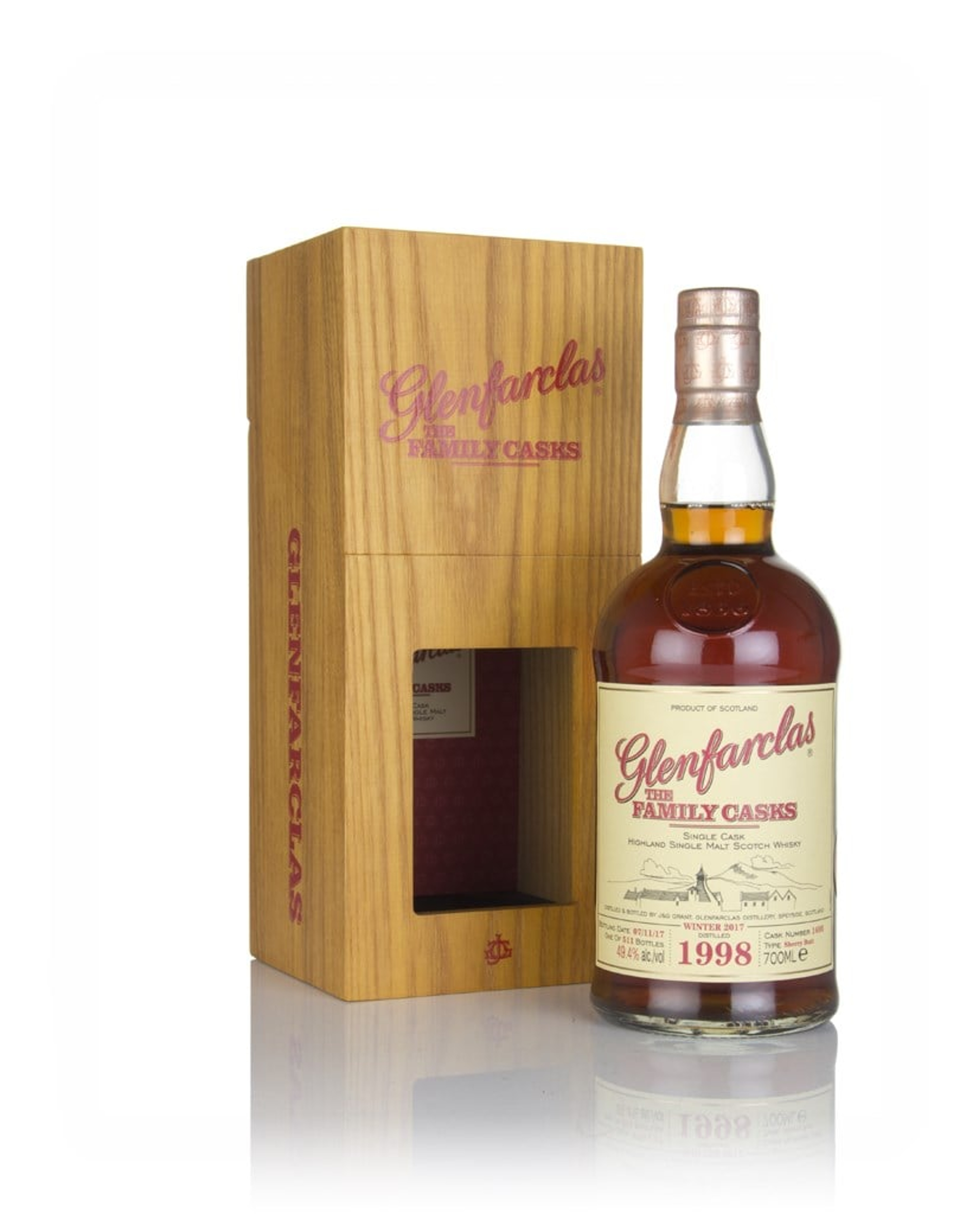Glenfarclas 1998 (cask 1695) Family Cask Winter 2017 Release 70cl