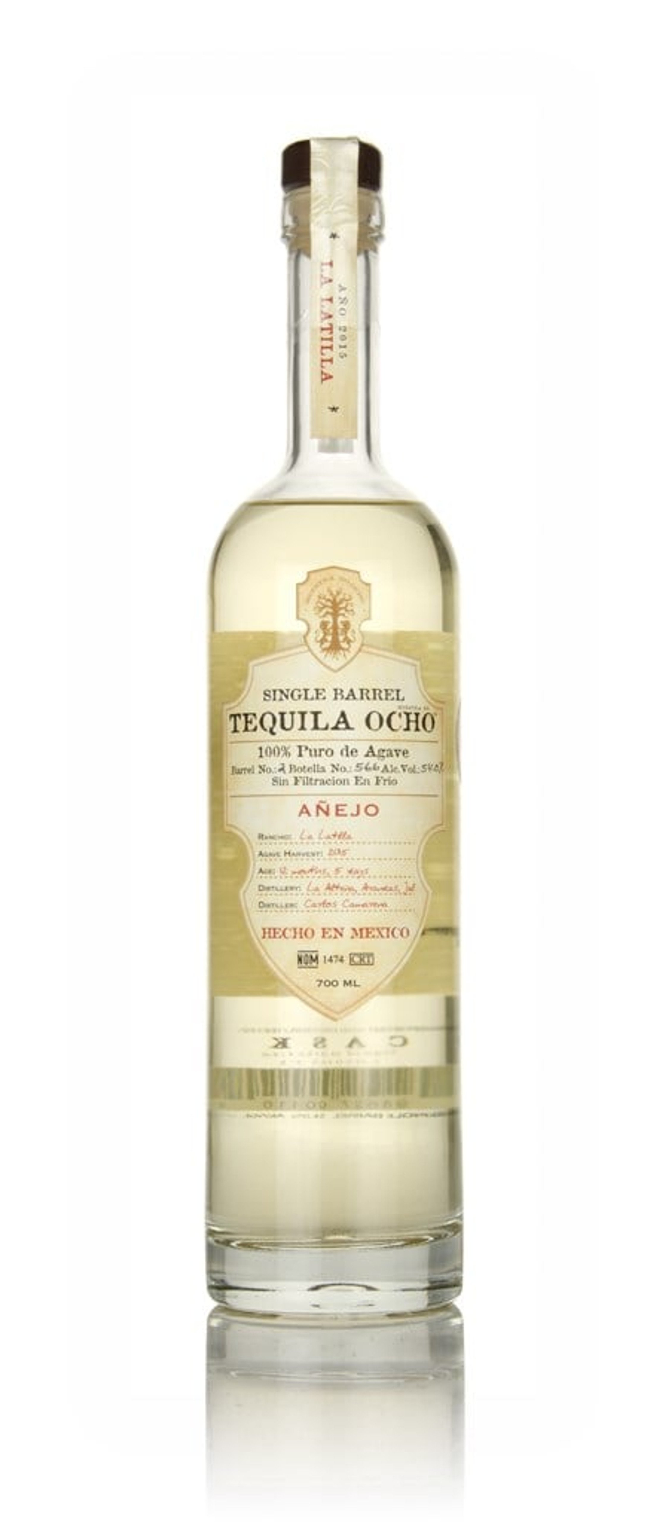 Ocho Single Barrel - La Latilla Añejo -  2015 Harvest (54%) 70cl