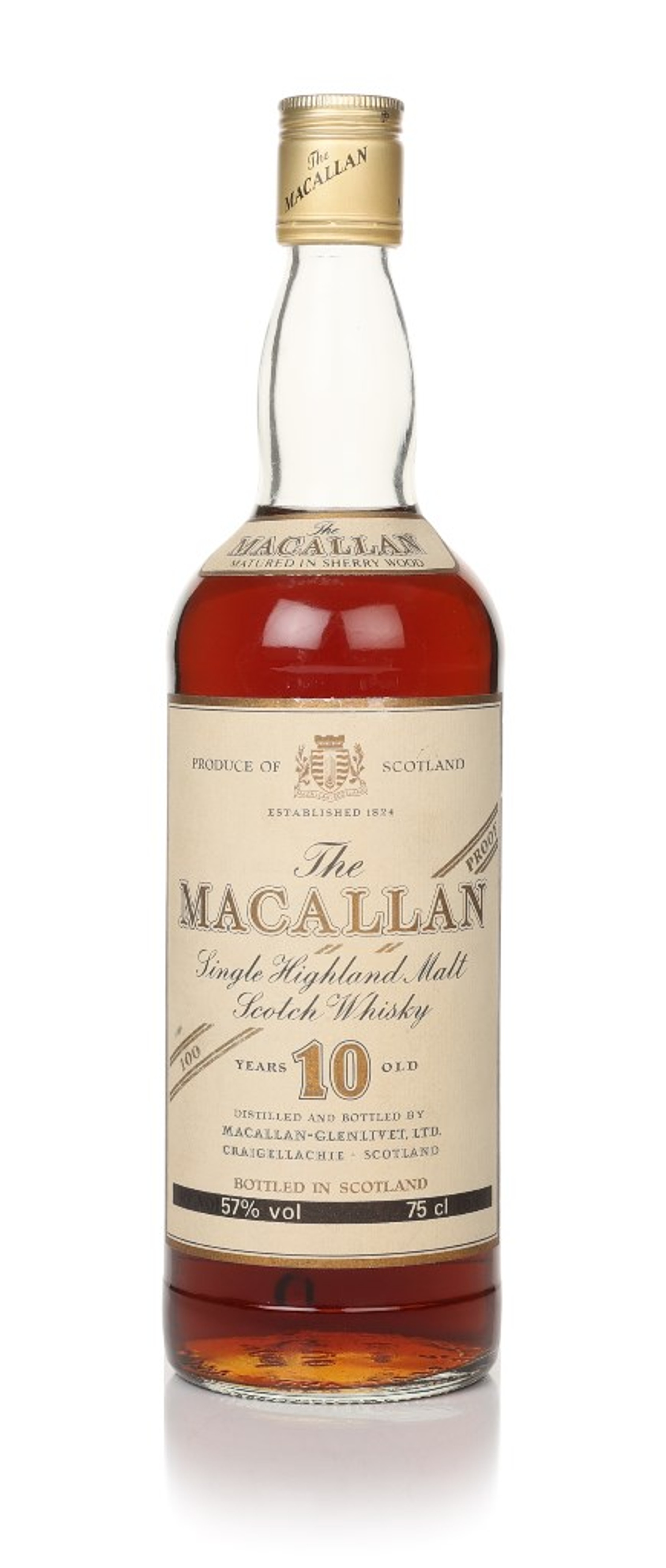 The Macallan 10 Year Old 100° Proof - 1980s 75cl
