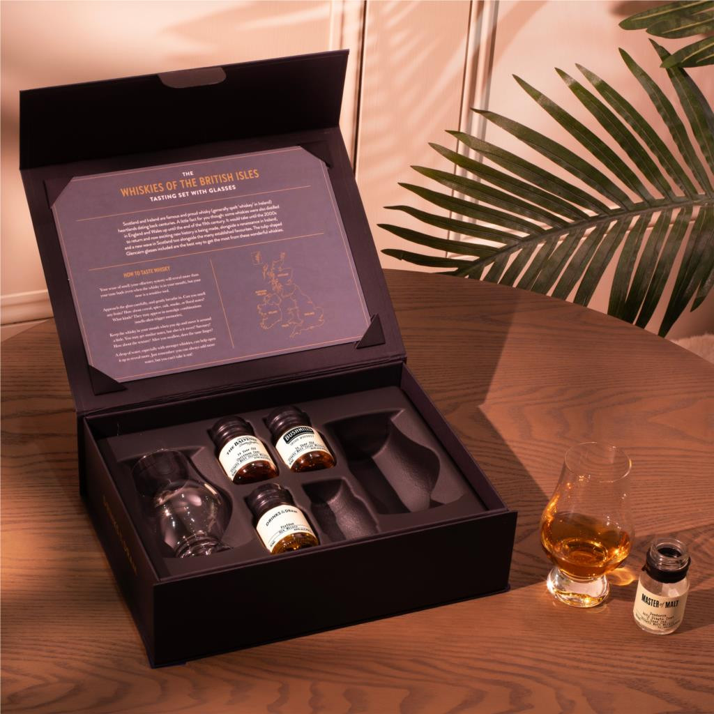 The Whiskies of the British Isles Tasting Set with Glasses 12cl
