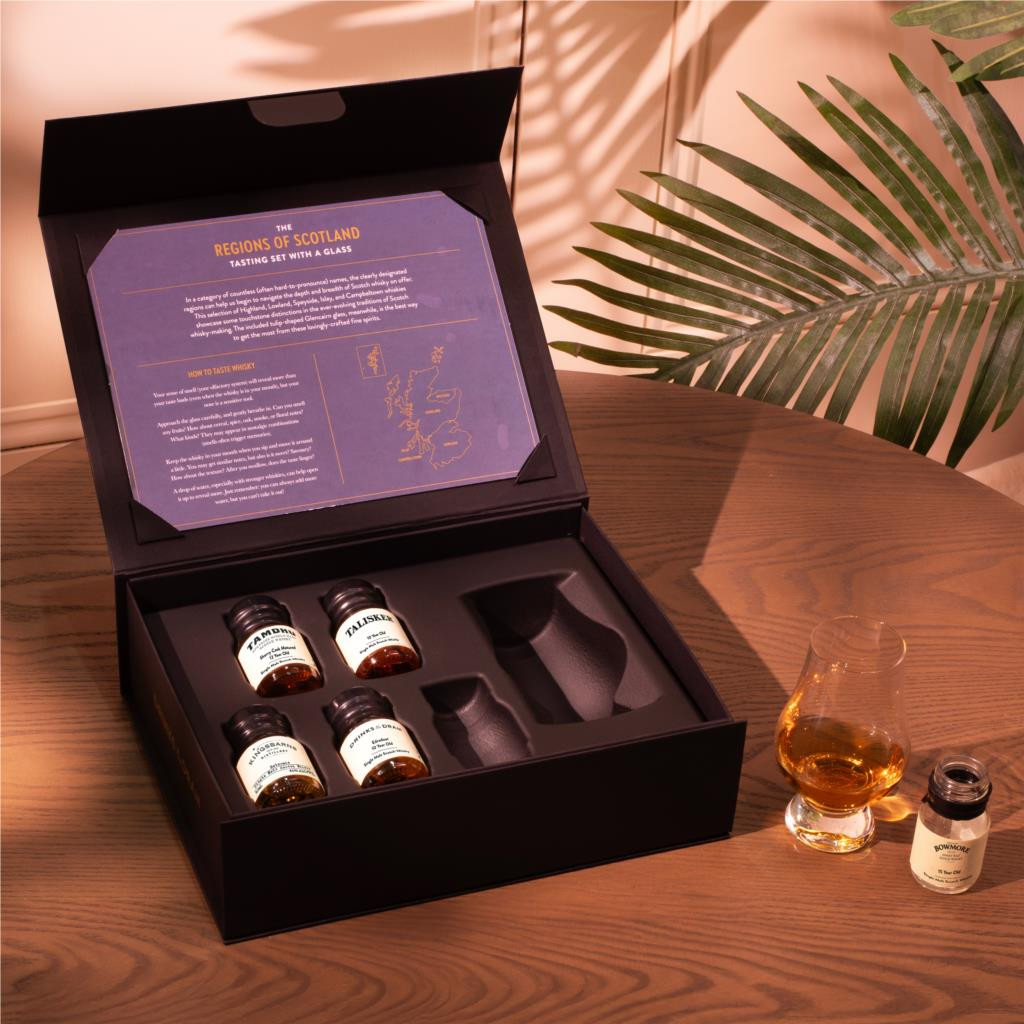 The Regions of Scotland Tasting Set with Glass 15cl | Master Of Malt