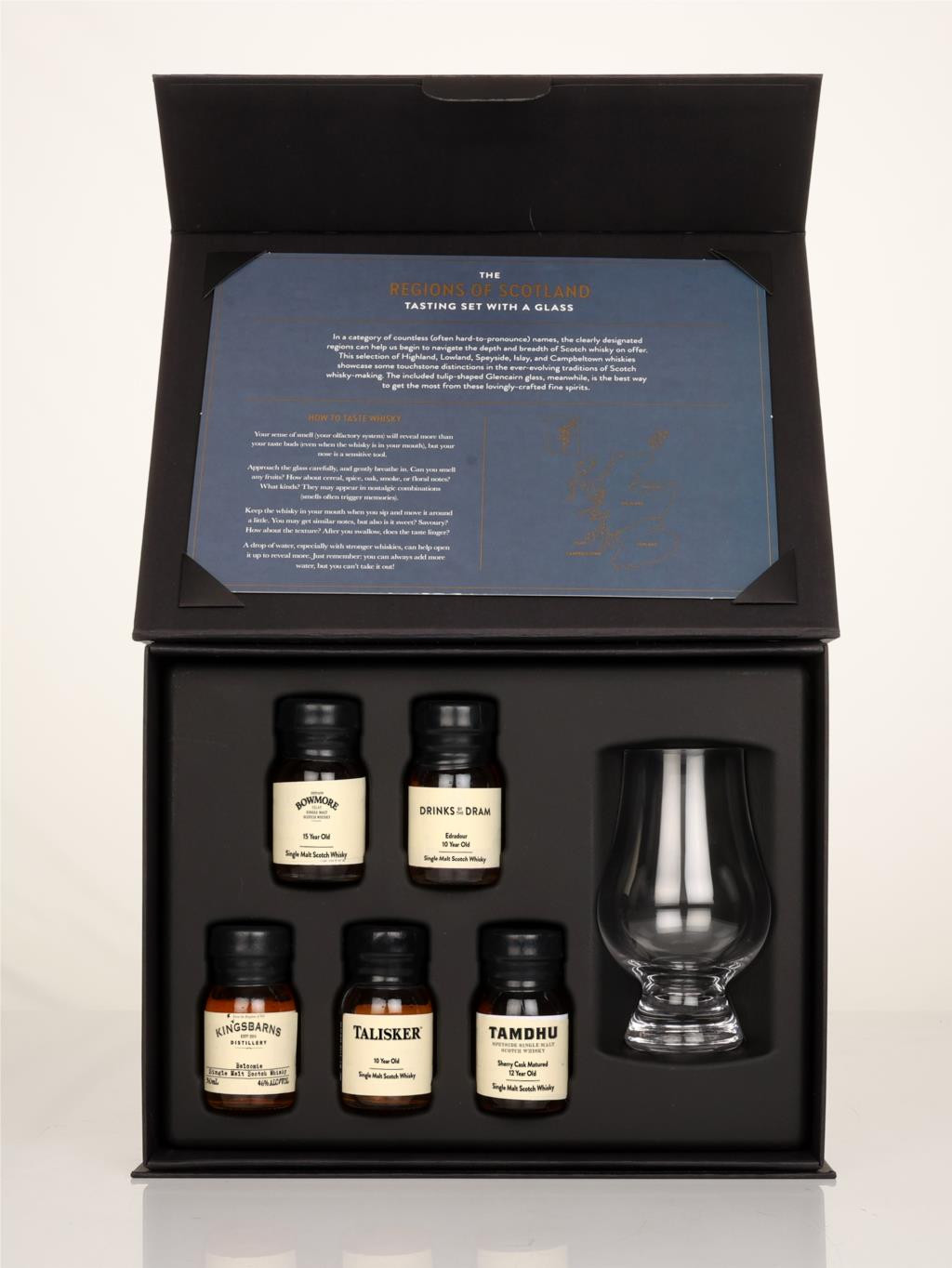 The Regions of Scotland Tasting Set with Glass 15cl | Master Of Malt
