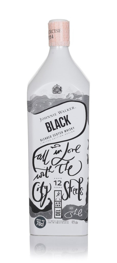 Johnnie Walker Black Label 12 Year Old - Air Ink New Delhi Edition 70cl