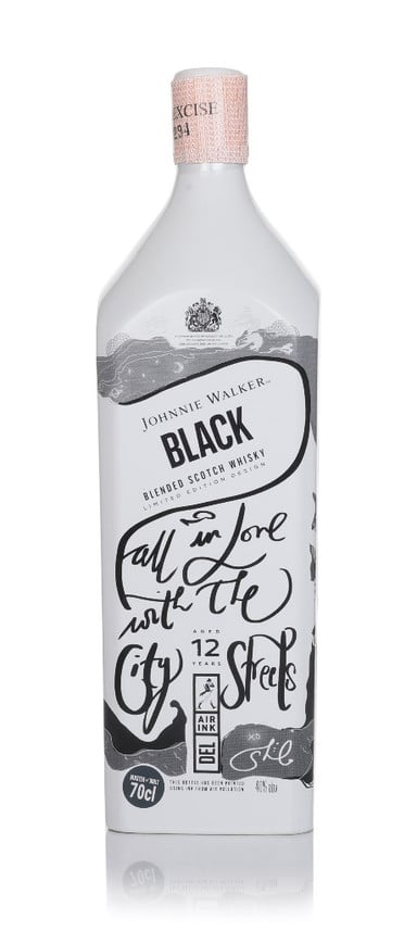Johnnie Walker Black Label 12 Year Old - Air Ink New Delhi Edition 70cl