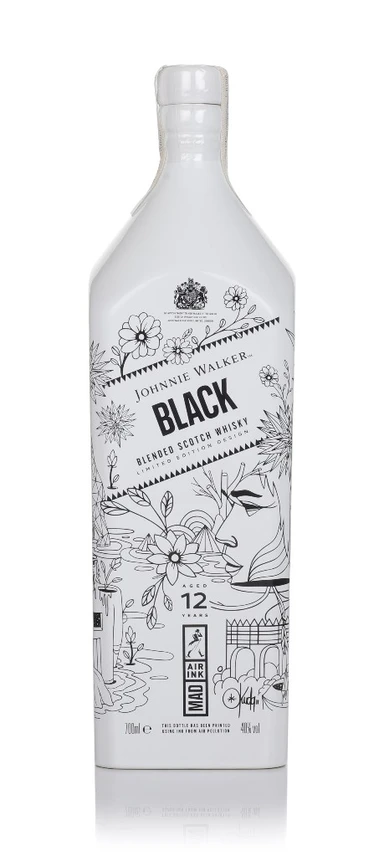Johnnie Walker Black Label 12 Year Old - Air Ink Madrid Edition 70cl