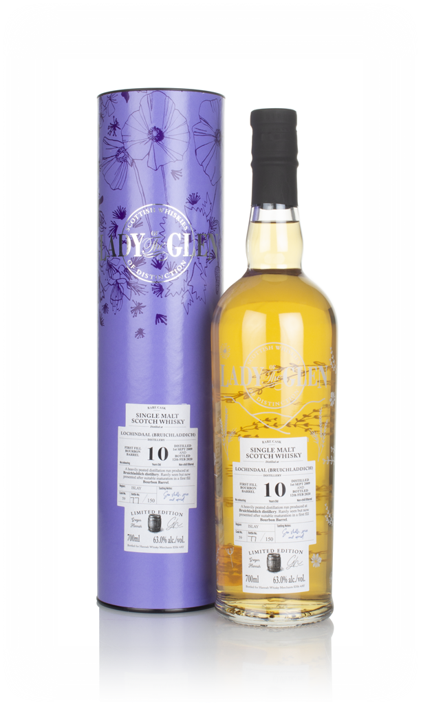 Lochindaal 10 Year Old 2009 (cask 59) - Lady of the Glen (Hannah Whisky Merchants) 70cl product image