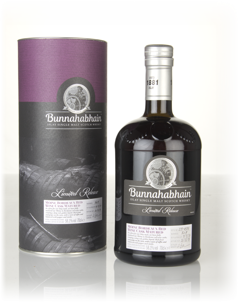 Bunnahabhain 9 Year Old 2008 Mòine Bordeaux Cask Matured 70cl product image