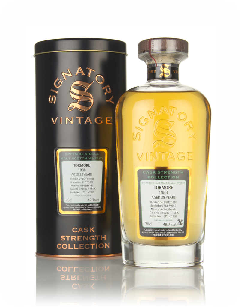 Tormore 28 Year Old 1988 (casks 15585 & 15590) - Cask Strength Collection (Signatory) 70cl product image