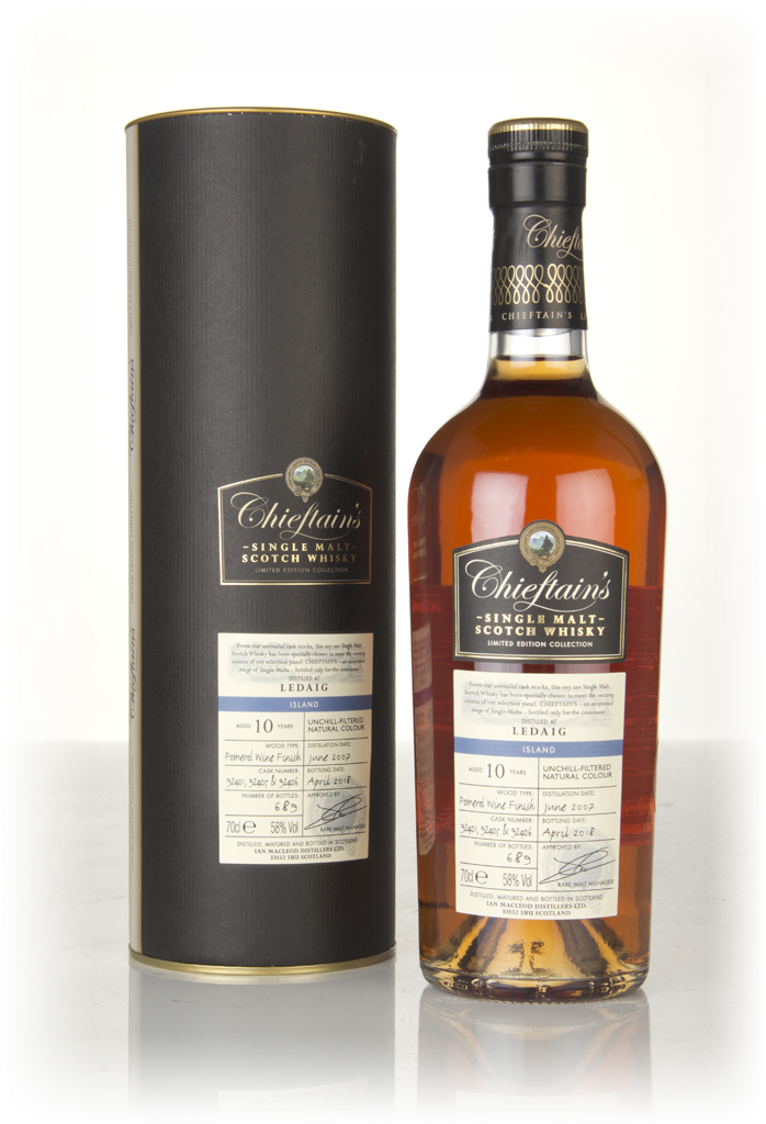 Ledaig 10 Year Old 2007 (casks 92401, 92405 & 92406) - Chieftain's (Ian Macleod) 70cl product image