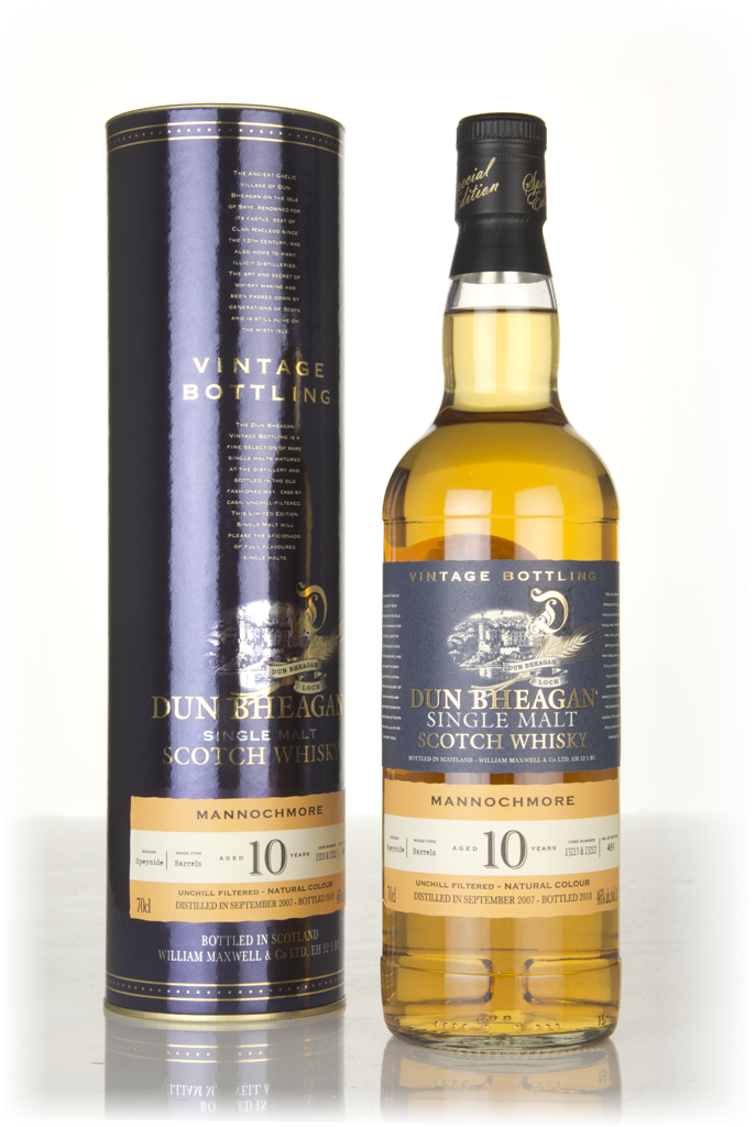 Mannochmore 10 Year Old 2007 (casks 13210 & 13212) - Dun Bheagan (Ian Macleod) 70cl product image