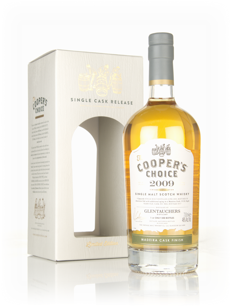 Glentauchers 8 Year Old 2009 (cask 9882) - The Cooper's Choice (The Vintage Malt Whisky Co.) 70cl product image