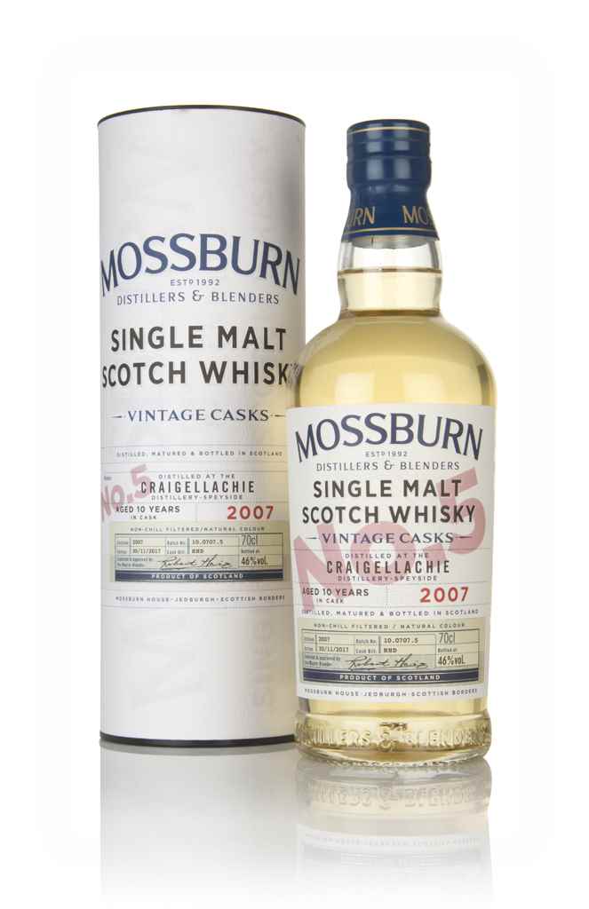 Craigellachie 10 Year Old 2007 - Vintage Casks (Mossburn) 70cl product image