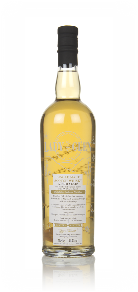 Ardmore 8 Year Old 2009 (cask 2615c) - Lady of the Glen (Hannah Whisky Merchants) 70cl product image