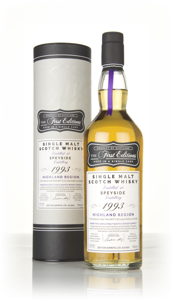 Speyside 24 Year Old 1993 (cask 15001) - The First Editions (Hunter Laing) 70cl product image