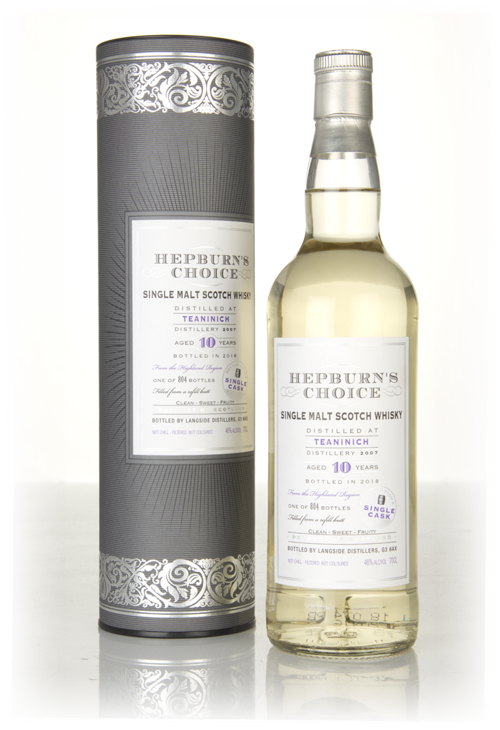 Teaninich 10 Year Old 2007  - Hepburn's Choice (Langside) 70cl product image