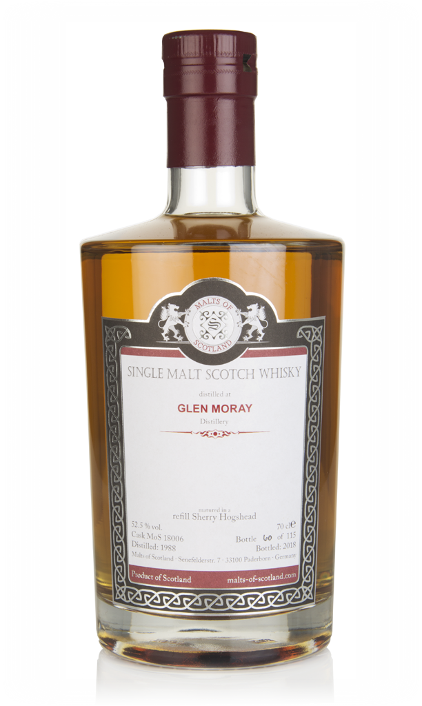 Glen Moray 1988 (bottled 2018) (cask 18006) - Malts of Scotland 70cl product image