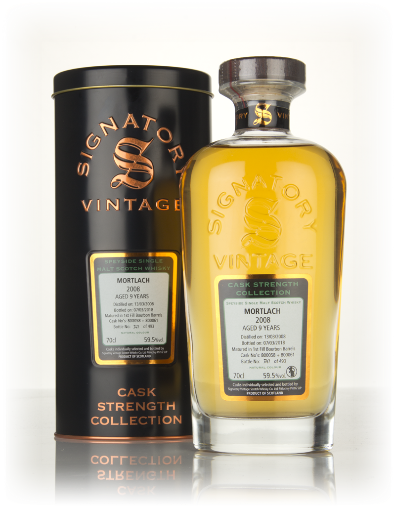 Mortlach 9 Year Old 2008 (casks 800058 & 800061) - Cask Strength Collection (Signatory) 70cl product image