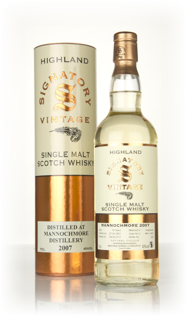 Mannochmore 10 Year Old 2007 (casks 6651 & 6652) - Signatory 70cl product image