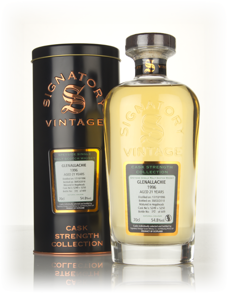 Glenallachie 21 Year Old 1996 (casks 5249 & 5250) - Cask Strength Collection (Signatory) 70cl product image