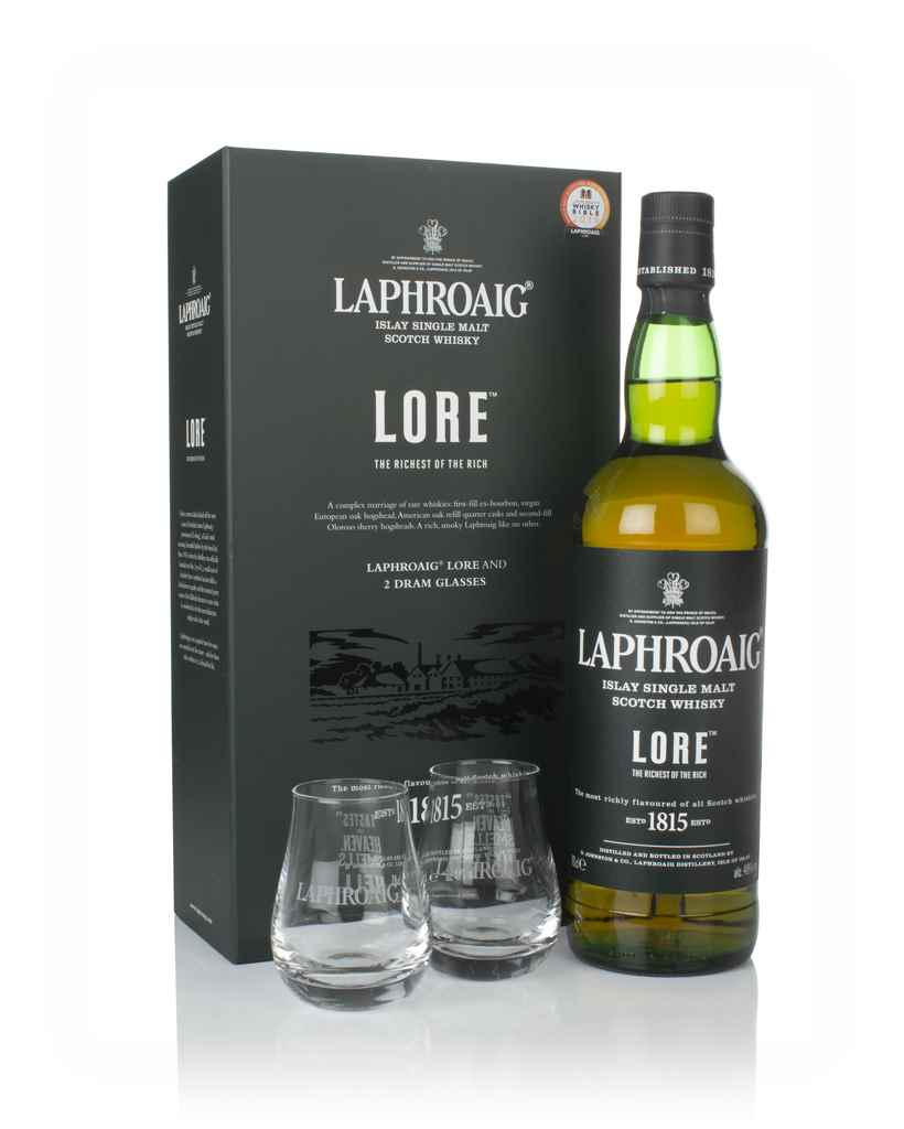 Laphroaig Lore Gift Pack with 2x Glasses 70cl product image