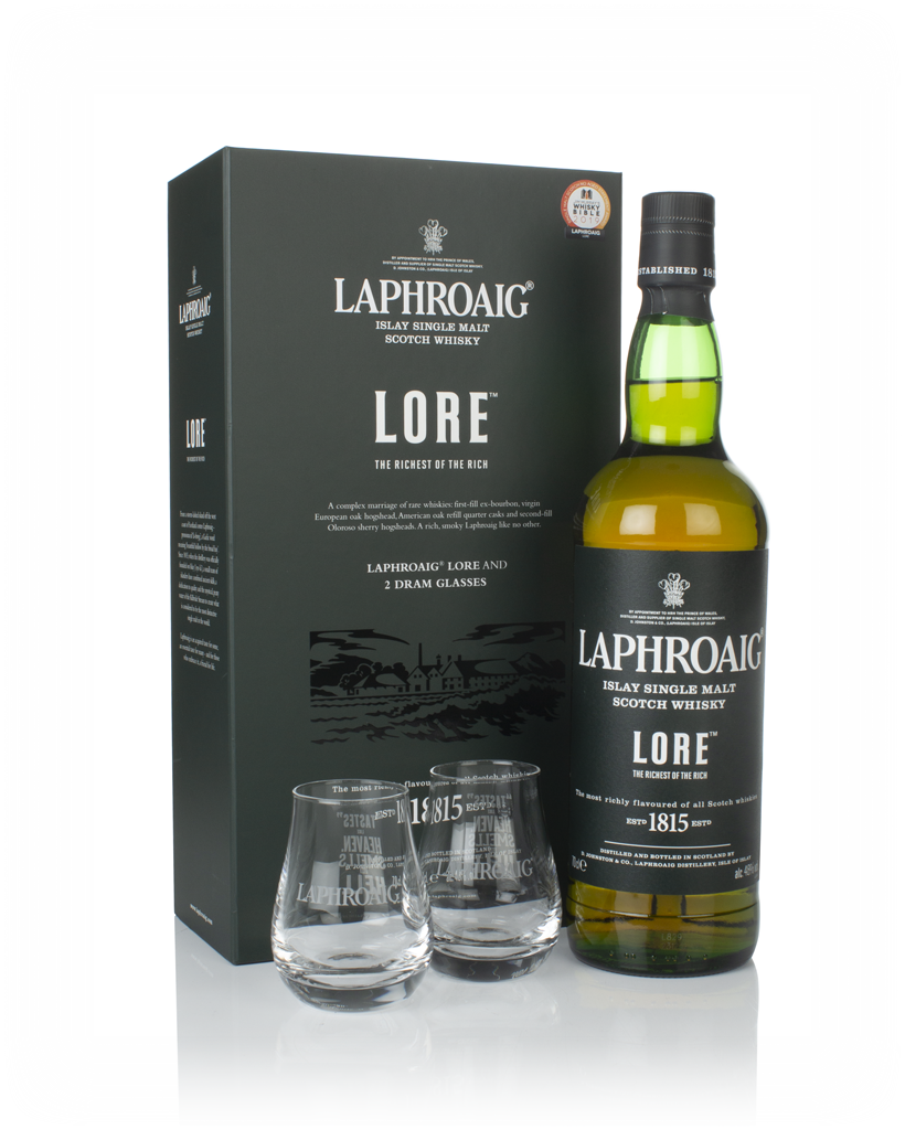 Laphroaig Lore Gift Pack with 2x Glasses 70cl product image