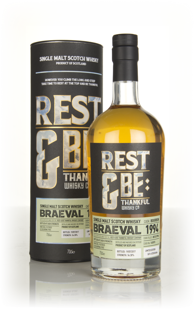 Braeval 22 Year Old 1994 (cask 165593) (Rest & Be Thankful) 70cl product image