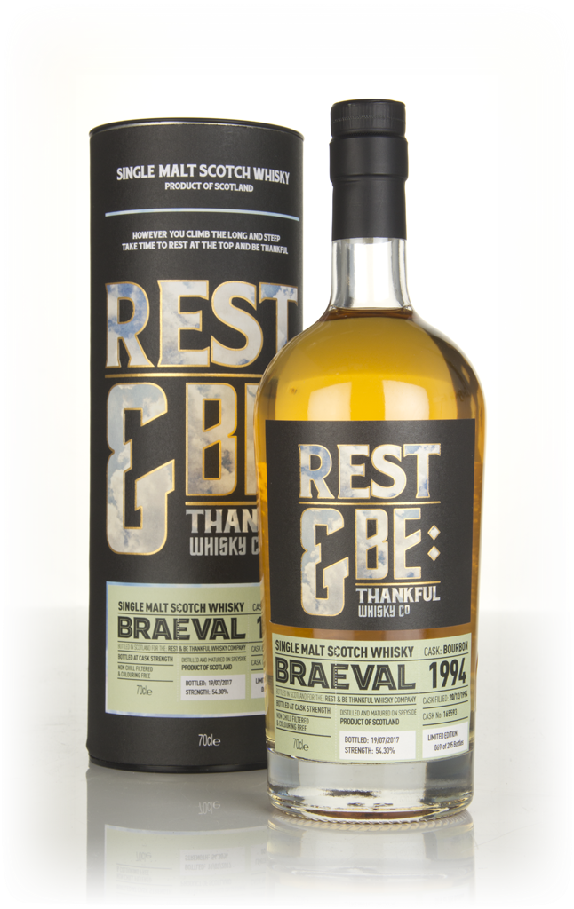 Braeval 22 Year Old 1994 (cask 165593) (Rest & Be Thankful) 70cl product image