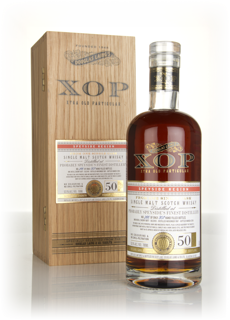 Probably Speyside's Finest Distillery 50 Year Old 1967 (cask 12418) - Xtra Old Particular (Douglas Laing) 70cl product image
