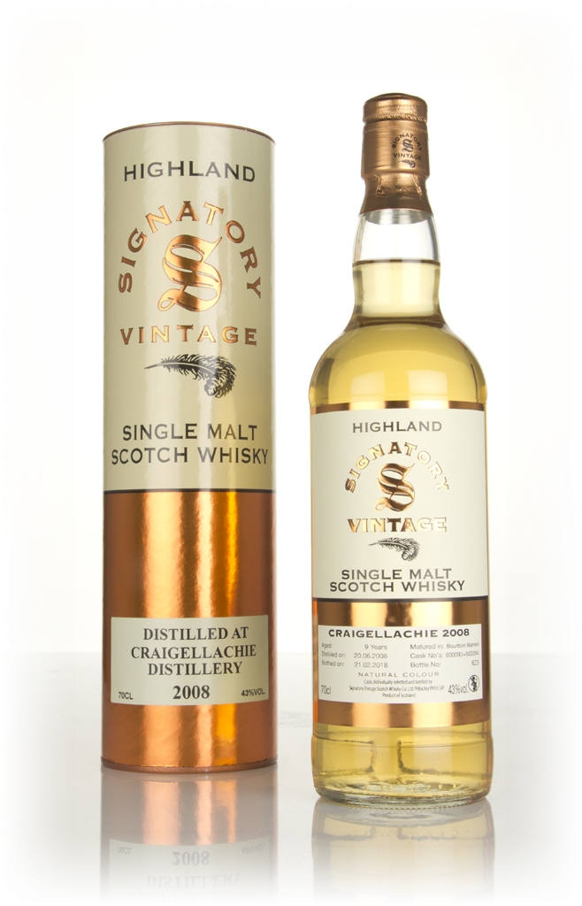 Craigellachie 9 Year Old 2008 (cask 800093 & 800094) - Signatory 70cl product image