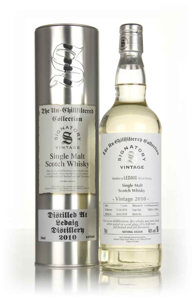 Ledaig 7 Year Old 2010 (casks 700396 & 700404) - Un-Chillfiltered Collection (Signatory) 70cl product image